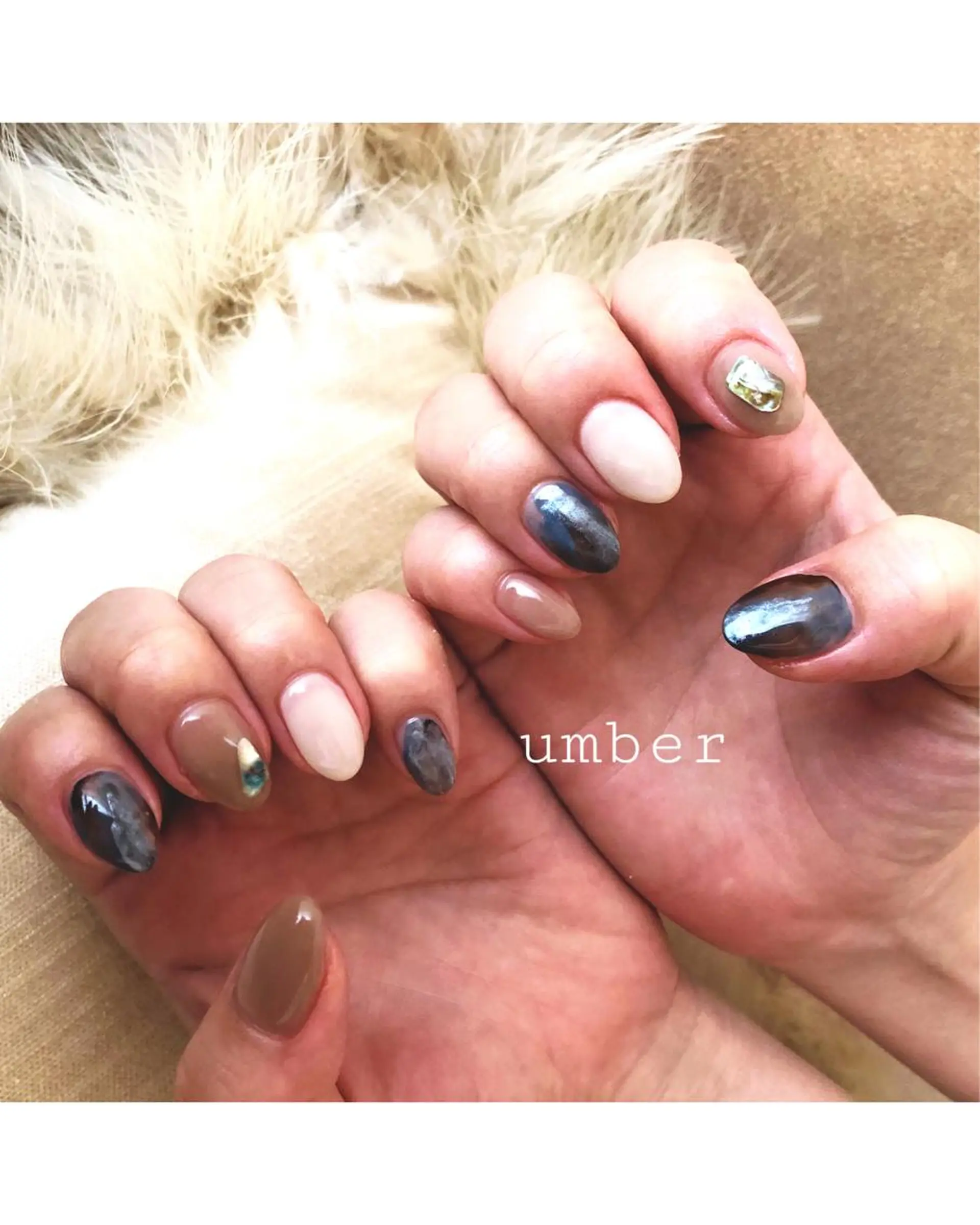 ネイル アートネイル クリアネイル フットネイル フレンチネイル グラデーション ハンドネイル umber 三茶1分のネイルデザイン