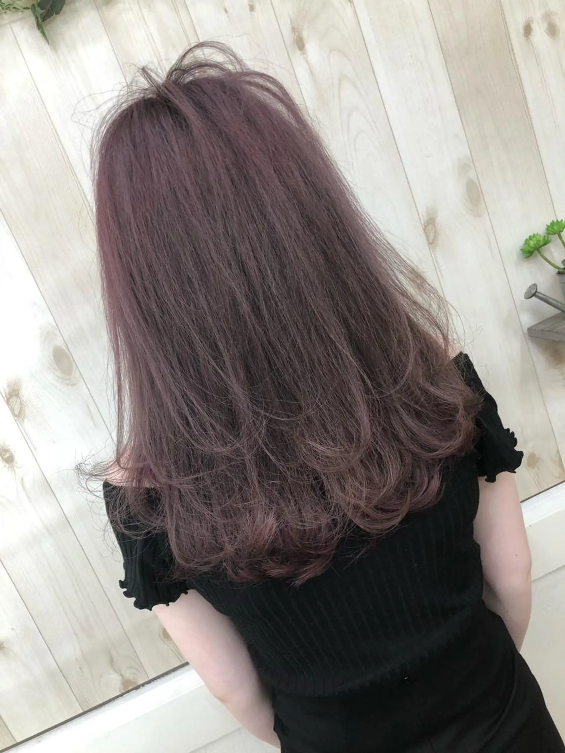 セミロング カラー ラベンダーカラー ピンクカラー ピンクラベンダー ヘアカラー PSY(サイ)池袋 金田尚久🎨のヘアスタイル