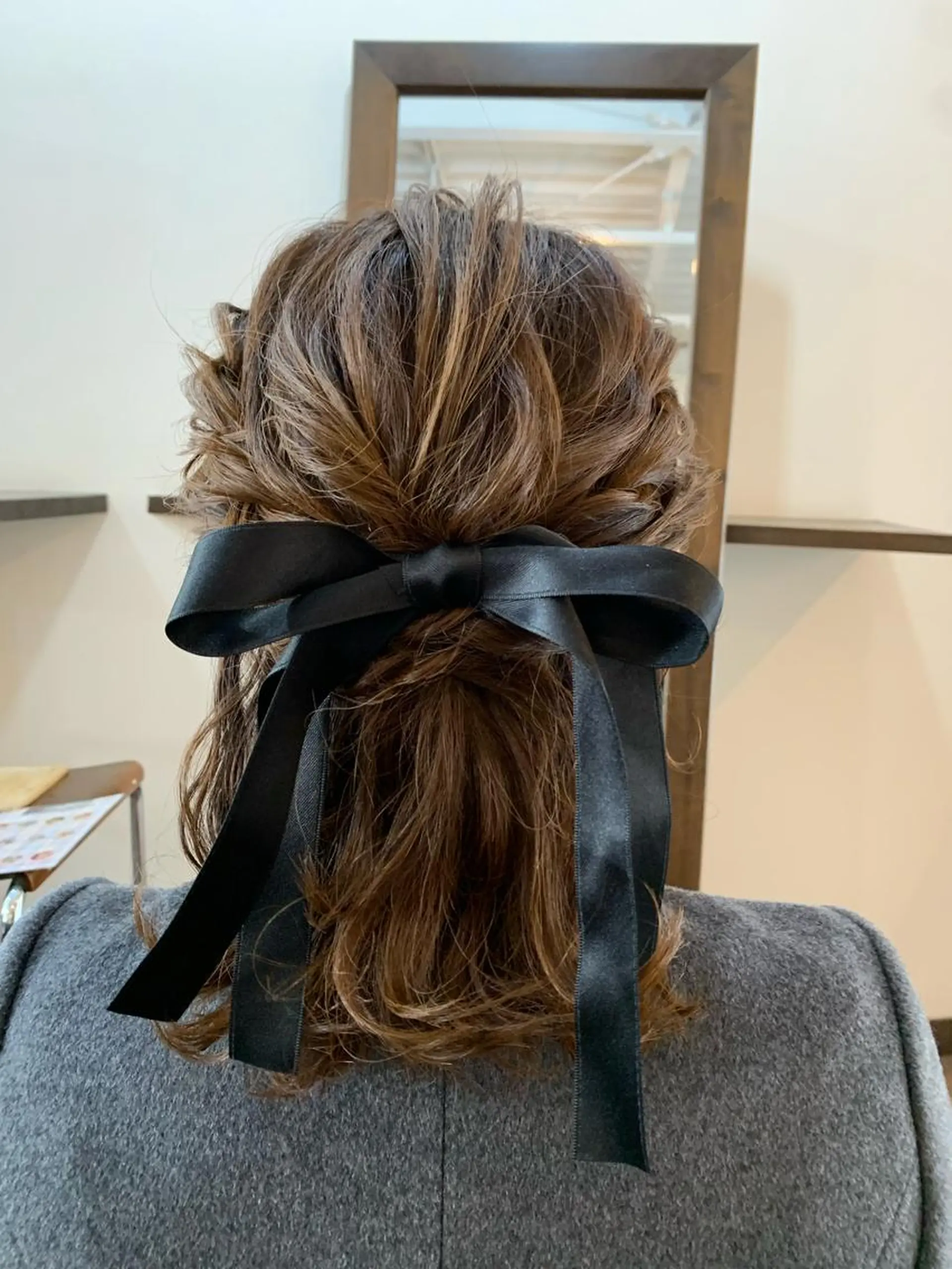 ミディアム ヘアアレンジ ハーフアップ Emma ecole所属・Emma ecole /栄/RIOのヘアスタイル