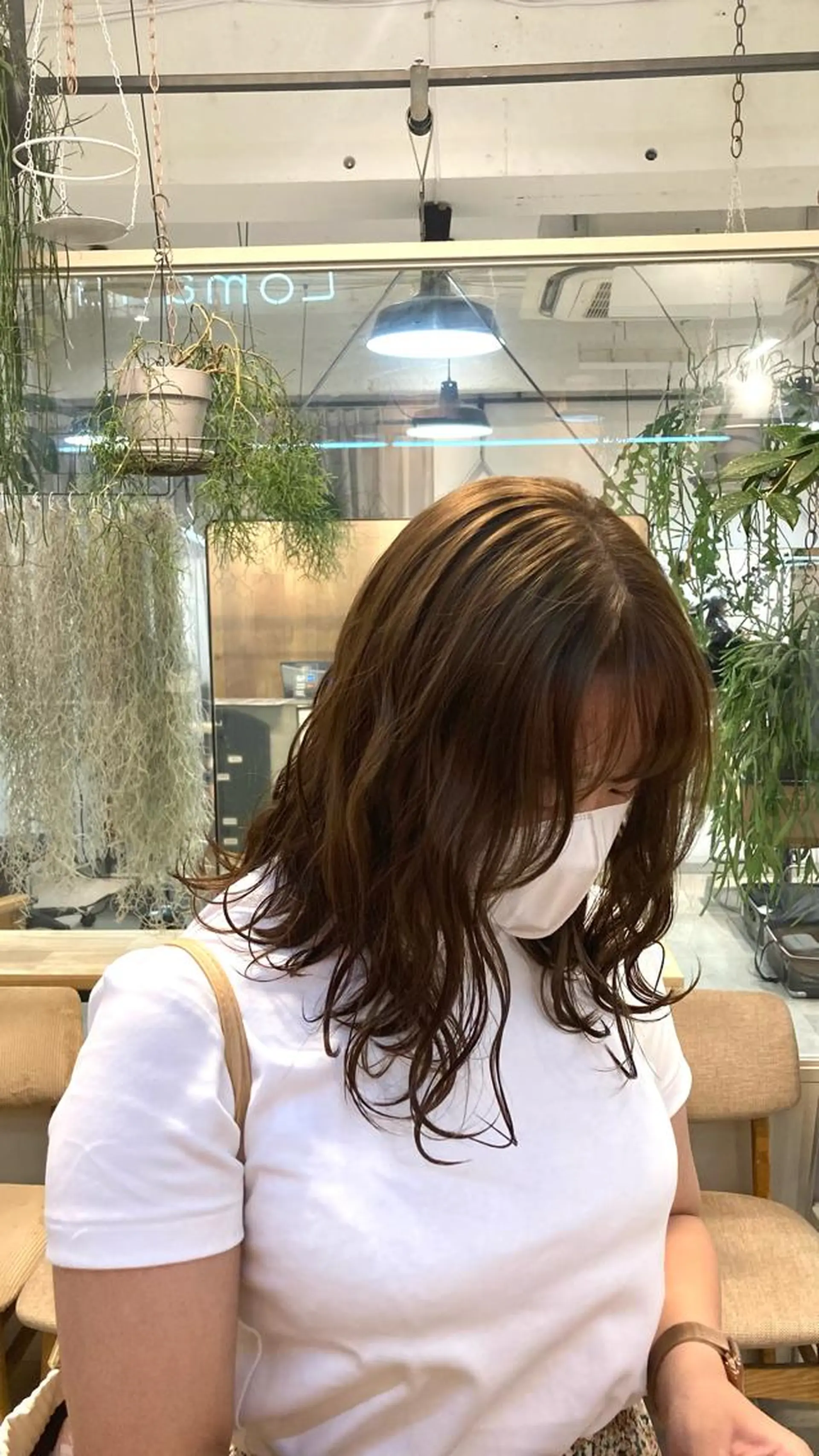 ミディアム ヘアカラー じゅわっと暖色カラー 🍊Moemiのヘアスタイル