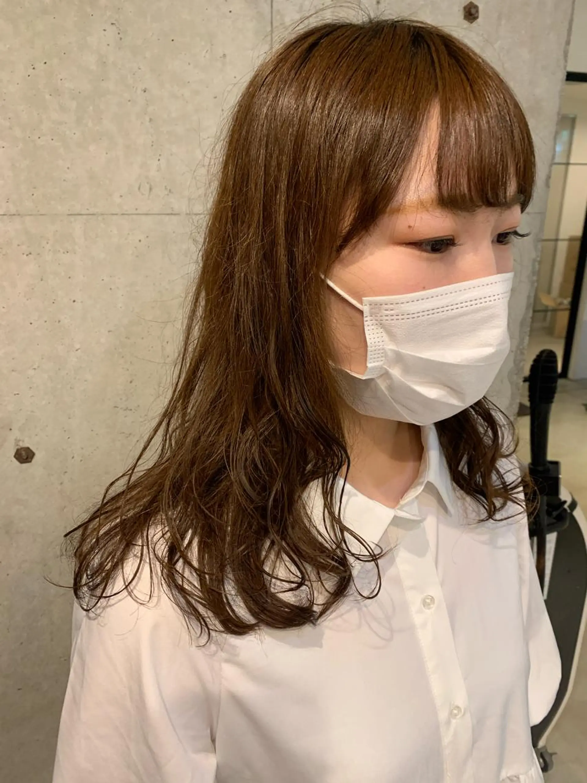 ロング パーマ ピンクベージュ/新潟 万代/高橋桃葉🍑のヘアスタイル