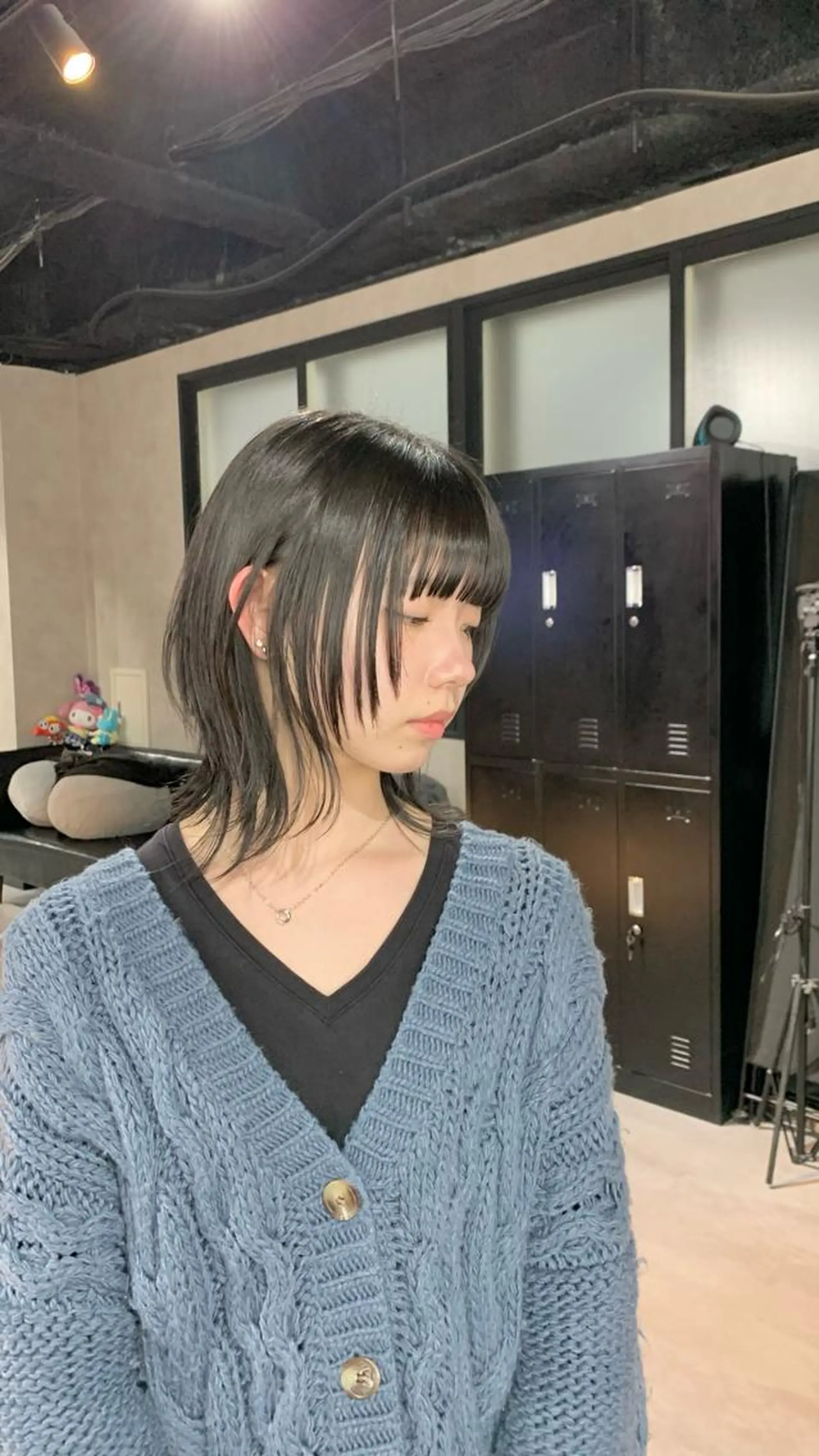 ミディアム ウルフカット カット B E C H I C O〔べち子〕のヘアスタイル