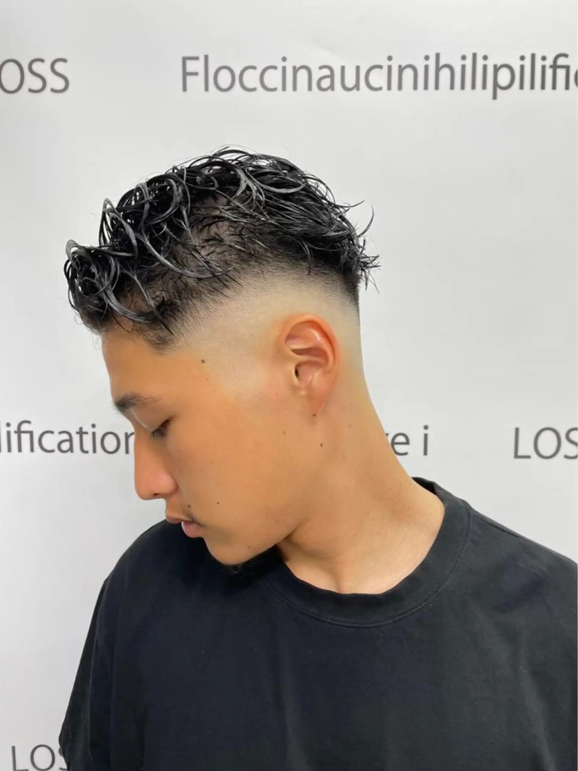 ショート メンズ フェードカット スキンフェード カット メンズパーマ/新潟駅 NOBUTA🔥のヘアスタイル