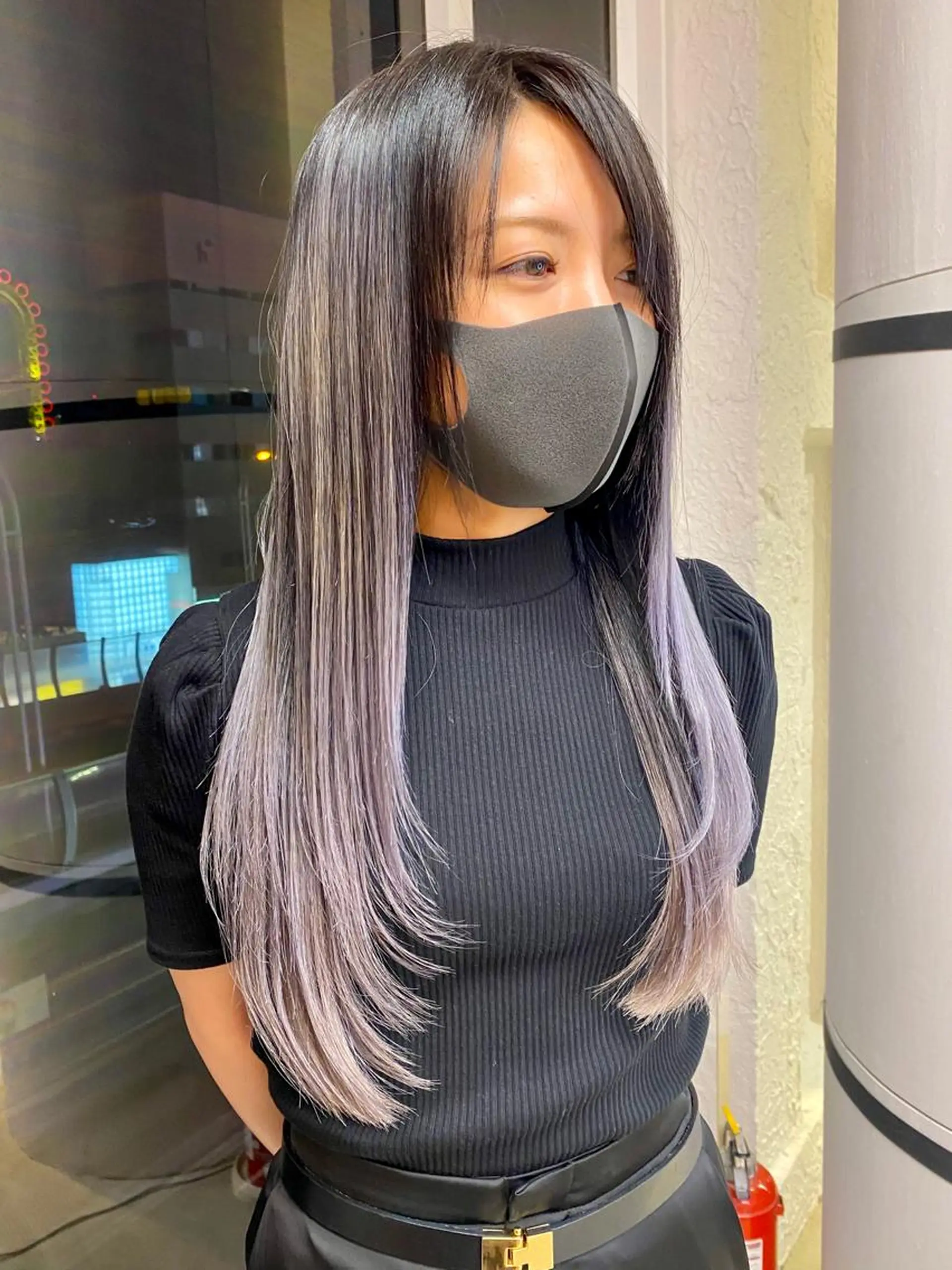 ロング カラー バレイヤージュ ブリーチ ケアブリーチ ダブルカラー ハイライトカラー welring hair salonのヘアスタイル
