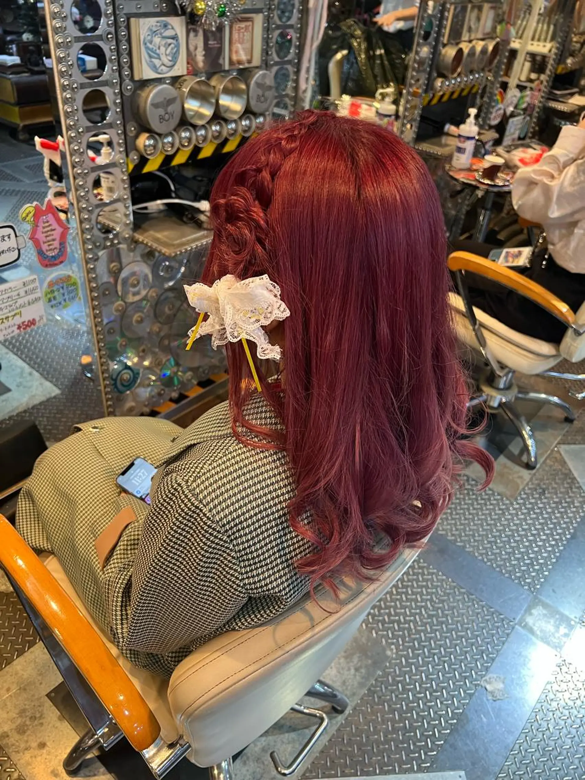 ヘアアレンジ 大人GAL製造機/カ ラー×エクステゆいとのヘアスタイル