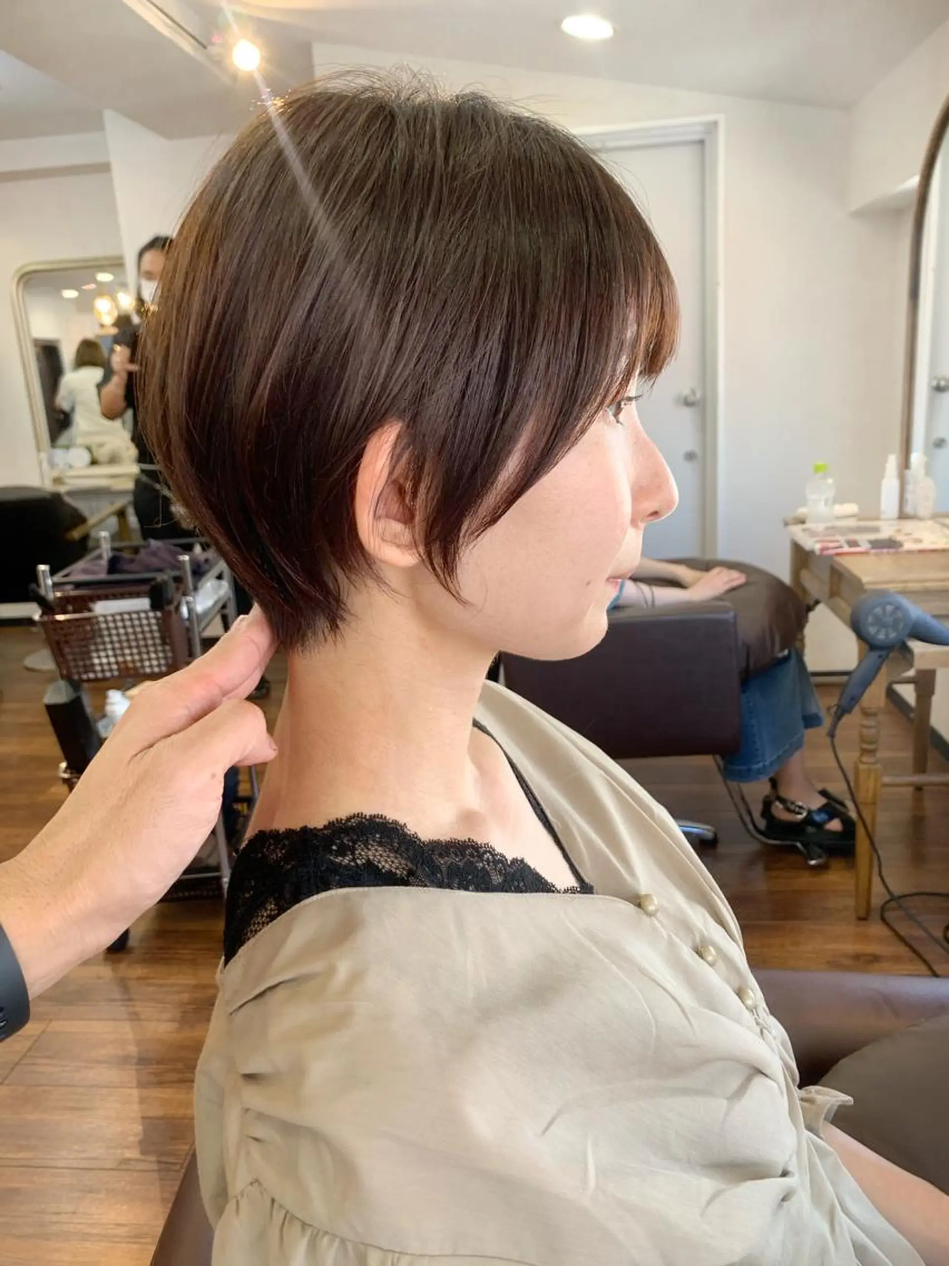 ショート 縮毛矯正/ショート/ レイヤー/畑中正敏のヘアスタイル