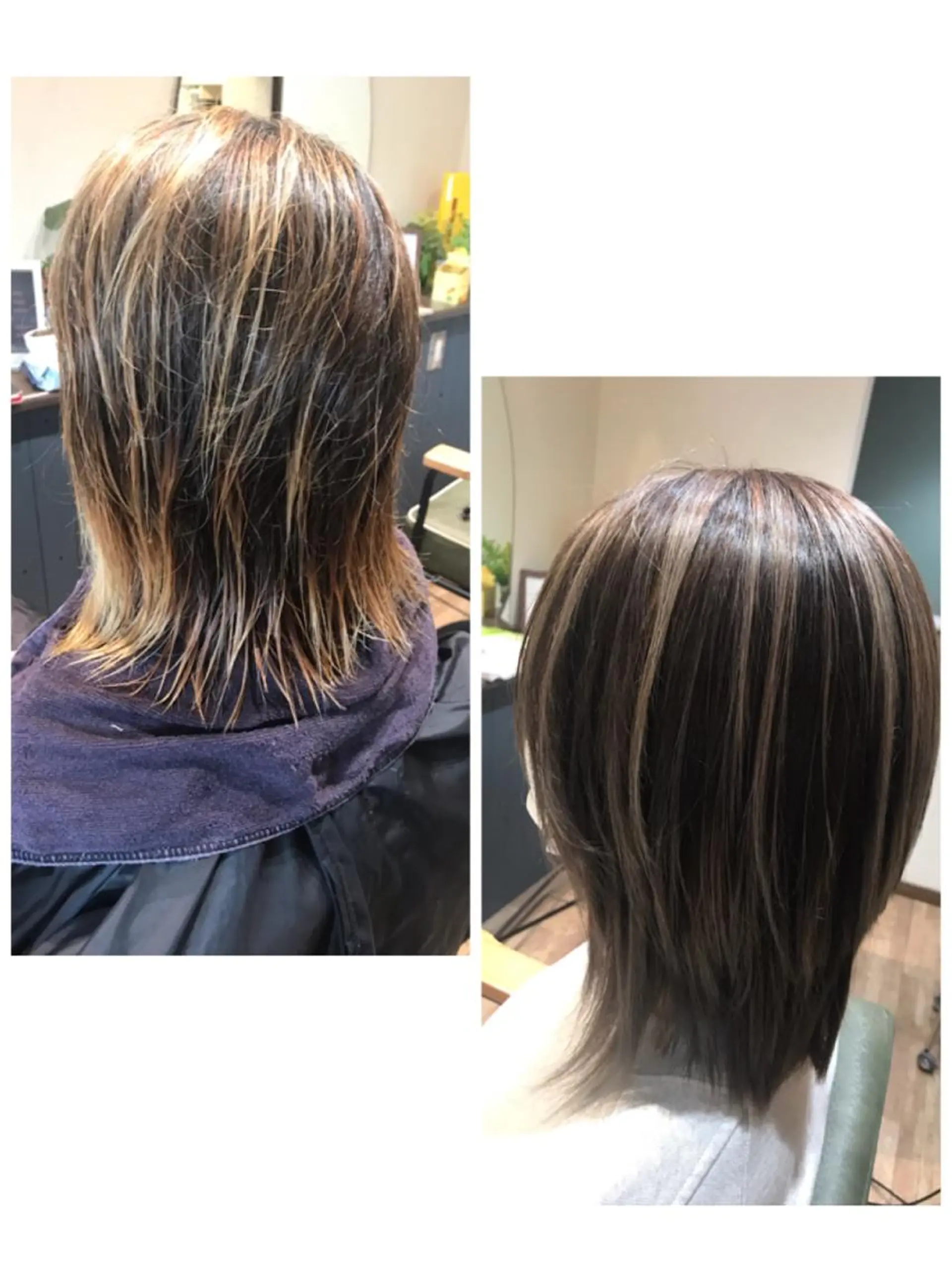 ミディアム カラー Ray hair 春日部のヘアスタイル