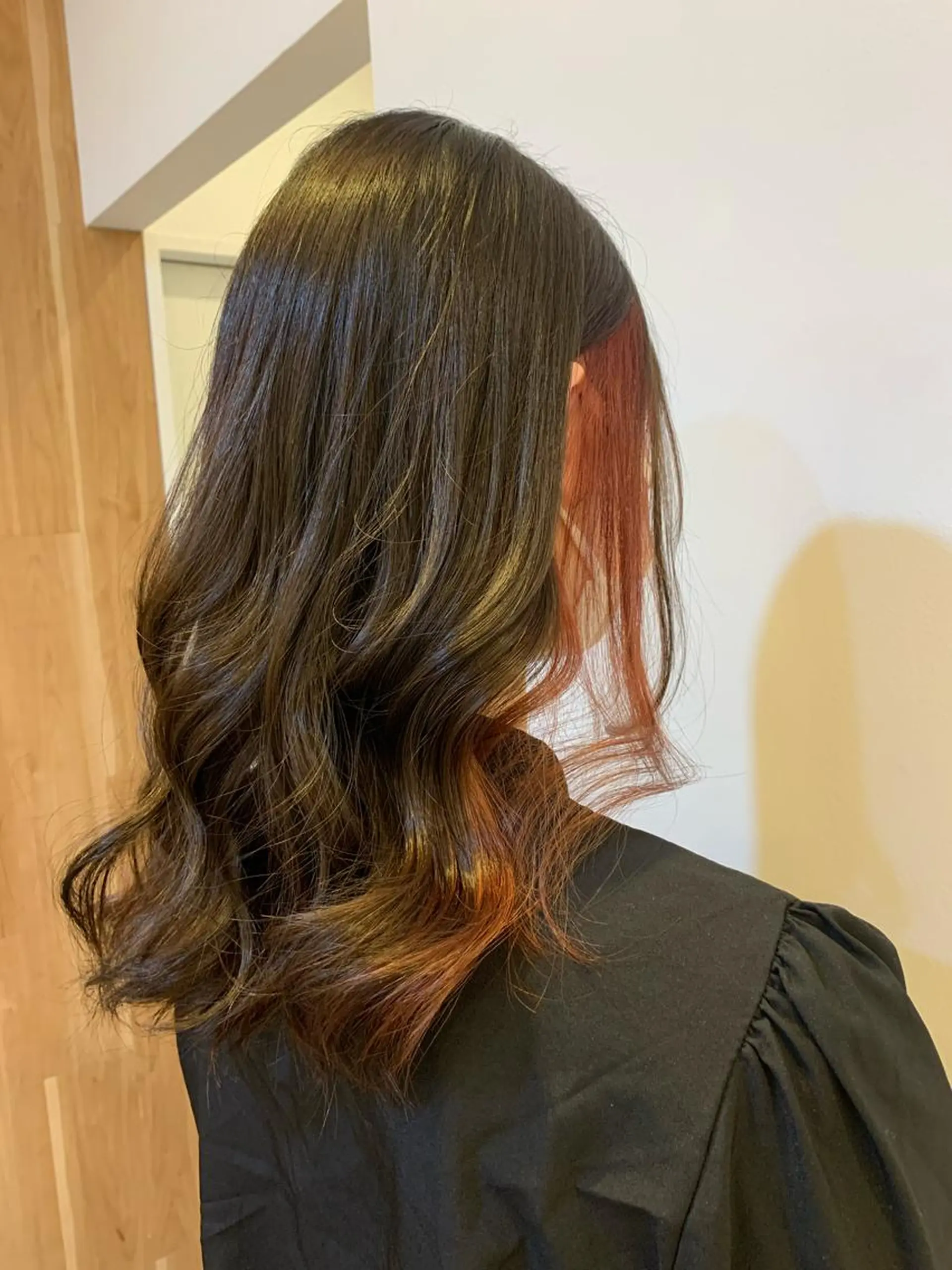 カラー ボルドーカラー ピンクカラー カワニシ *のヘアスタイル