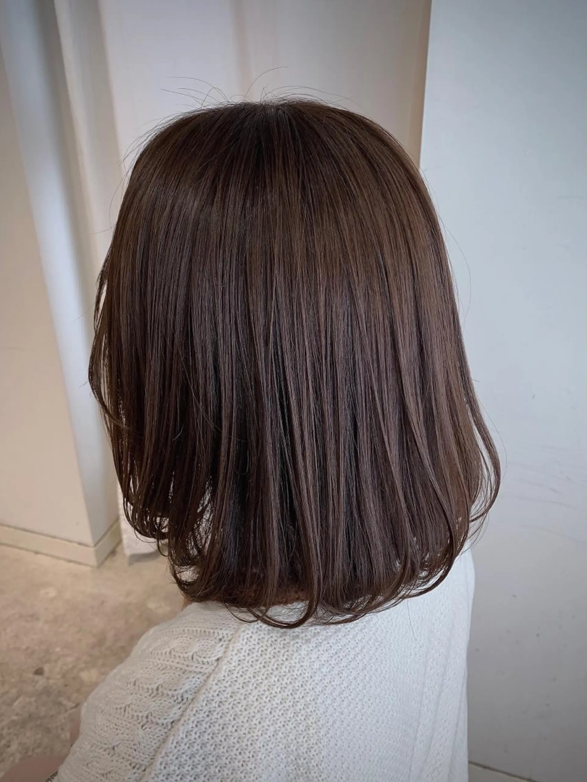 ミディアム カット ヘアカラー トリートメント ヘアセット 坂本 なつきのヘアスタイル