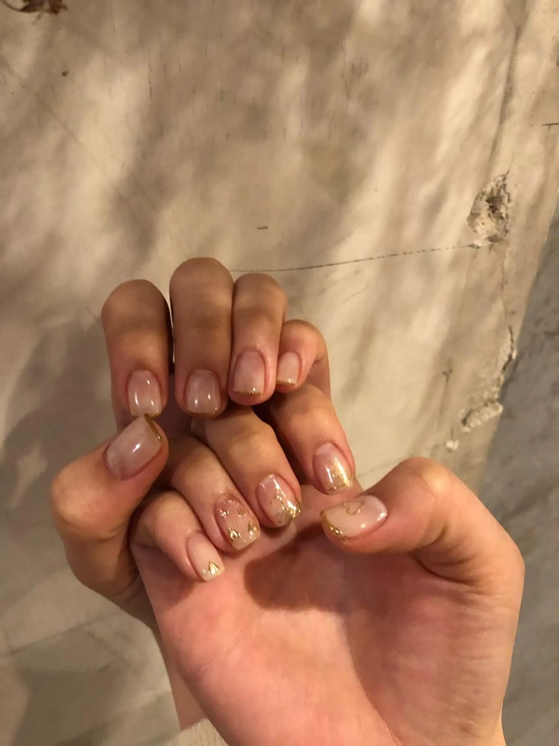 ネイル ゴールド ミラーネイル muhl by DILL所属・. wakanaのネイルデザイン