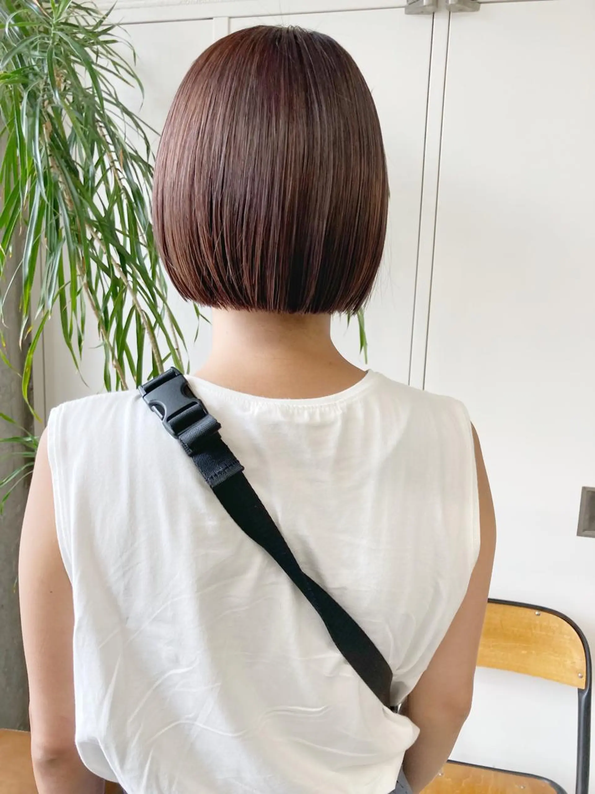 ミディアム カラー ボブ カット 縮毛矯正 小木曽智美 /ボブ/ショートのヘアスタイル