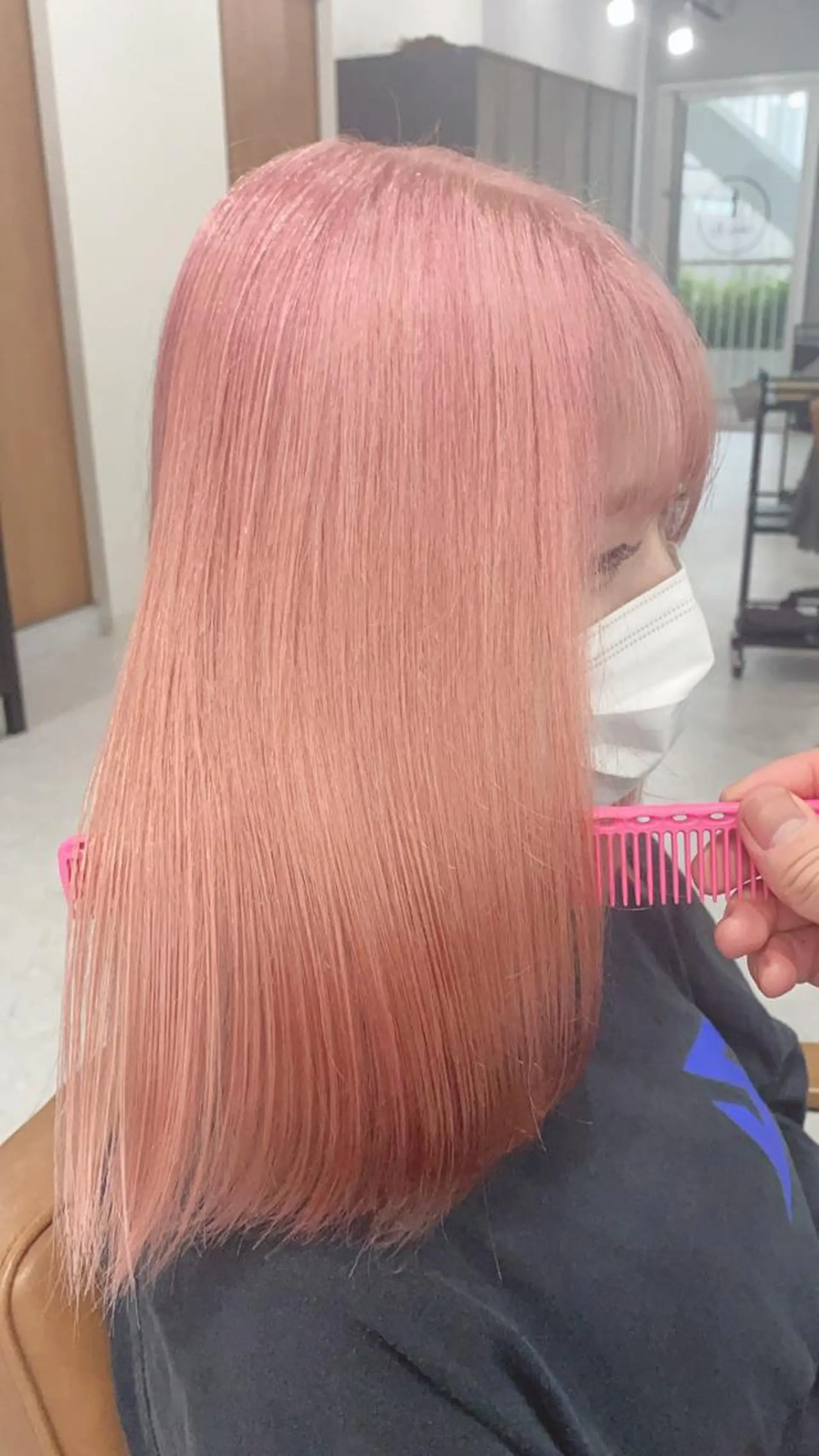 ミディアム カラー ヘアカラー トリートメント ヘアセット ダブルカラー特化💍 tiam💍韓国ヘアのヘアスタイル