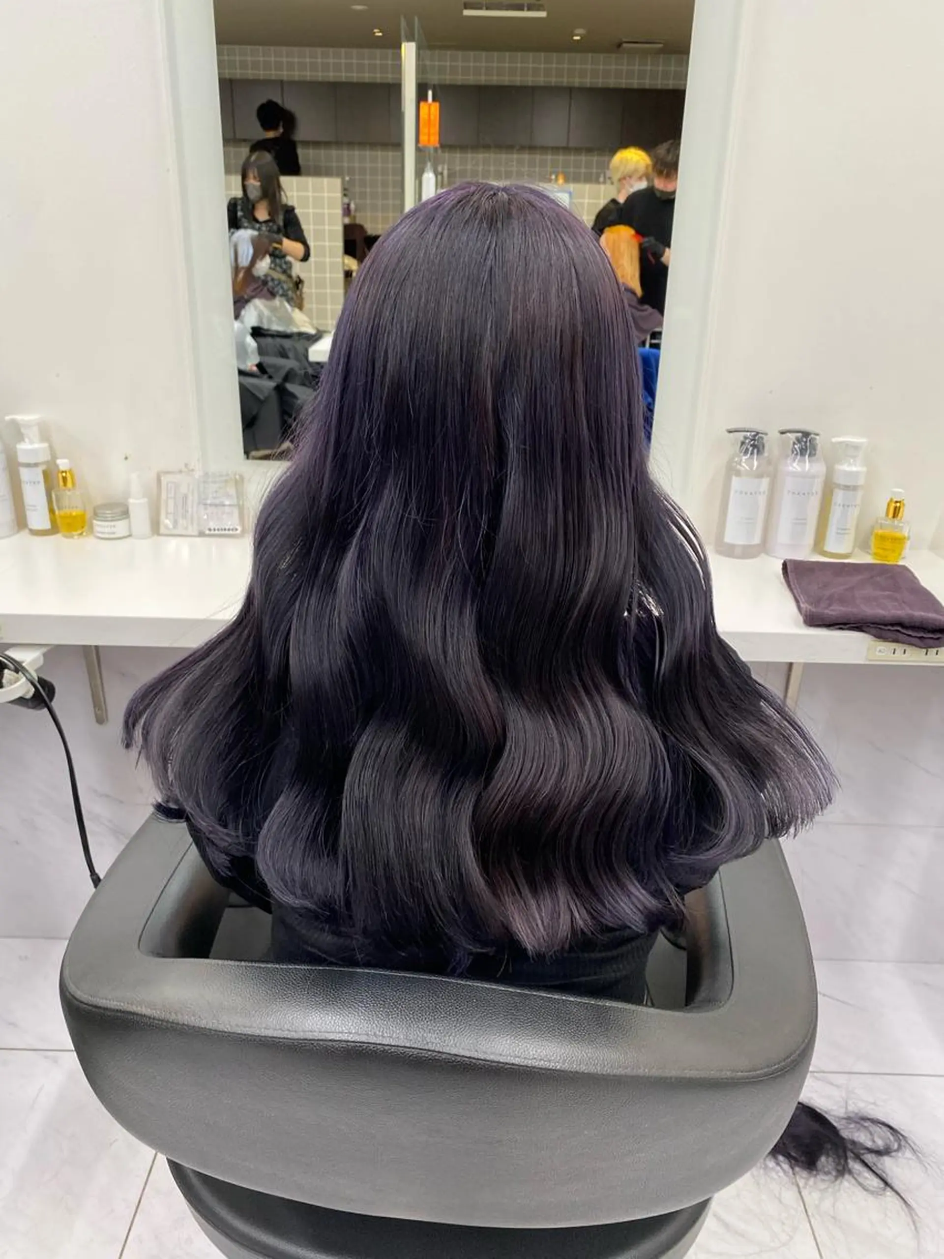 ロング カラー ヘアアレンジ キッズ ラベンダーカラー TRU Shino🦋のマツエク・マツパデザイン