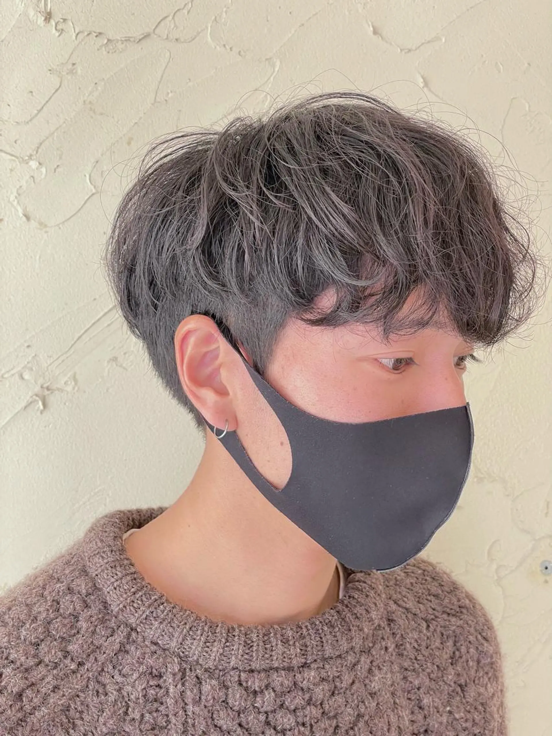 ショート パーマ メンズ マッシュ メンズ特化/パーマ指 名No.1/百瀬太郎のヘアスタイル