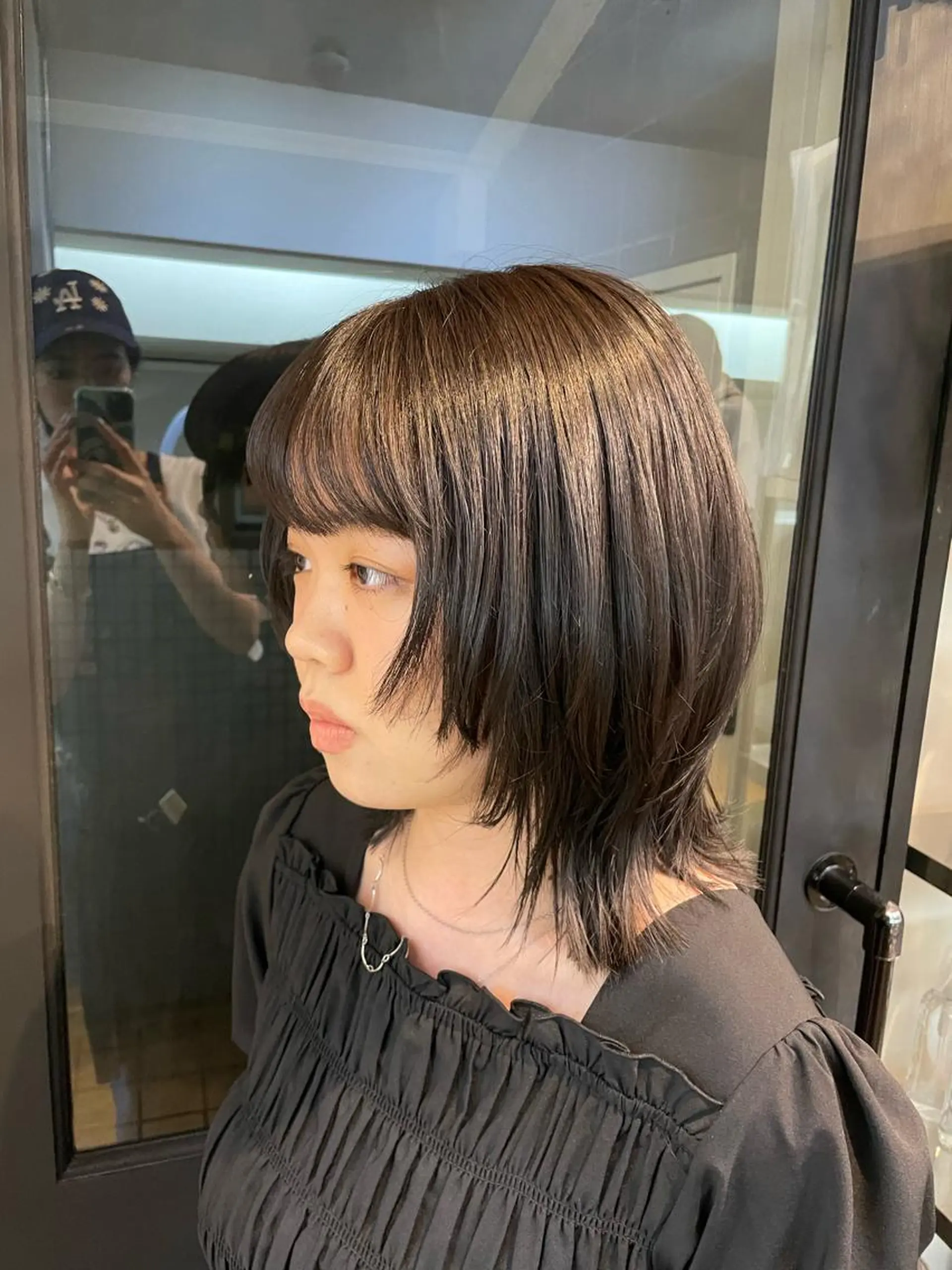 ミディアム ウルフカット yu-kaハッシュ カット/韓国レイヤーのヘアスタイル