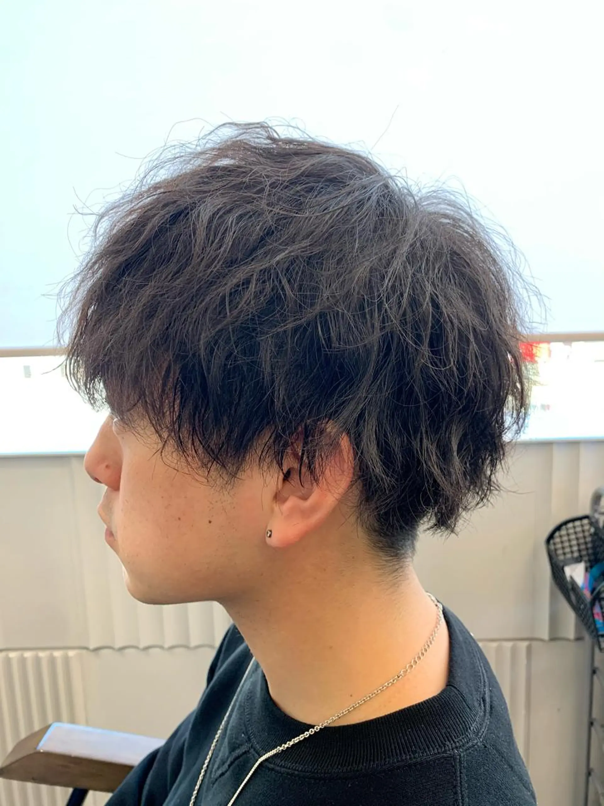 ミディアム パーマ メンズ マッシュ 刈り上げ カット パーマ トリートメント Arumeria ❄️富澤翼❄️のヘアスタイル