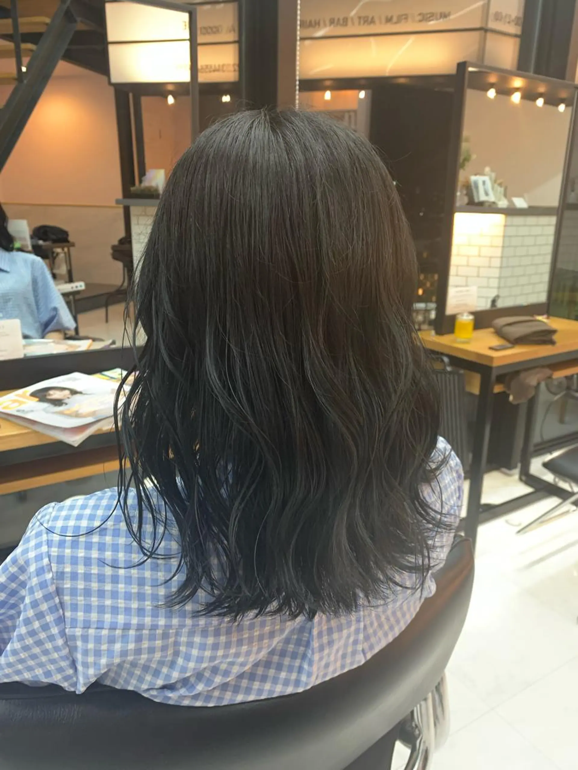 セミロング 🌷ラベンダーピンク 顔まわり🌷ねいろのヘアスタイル