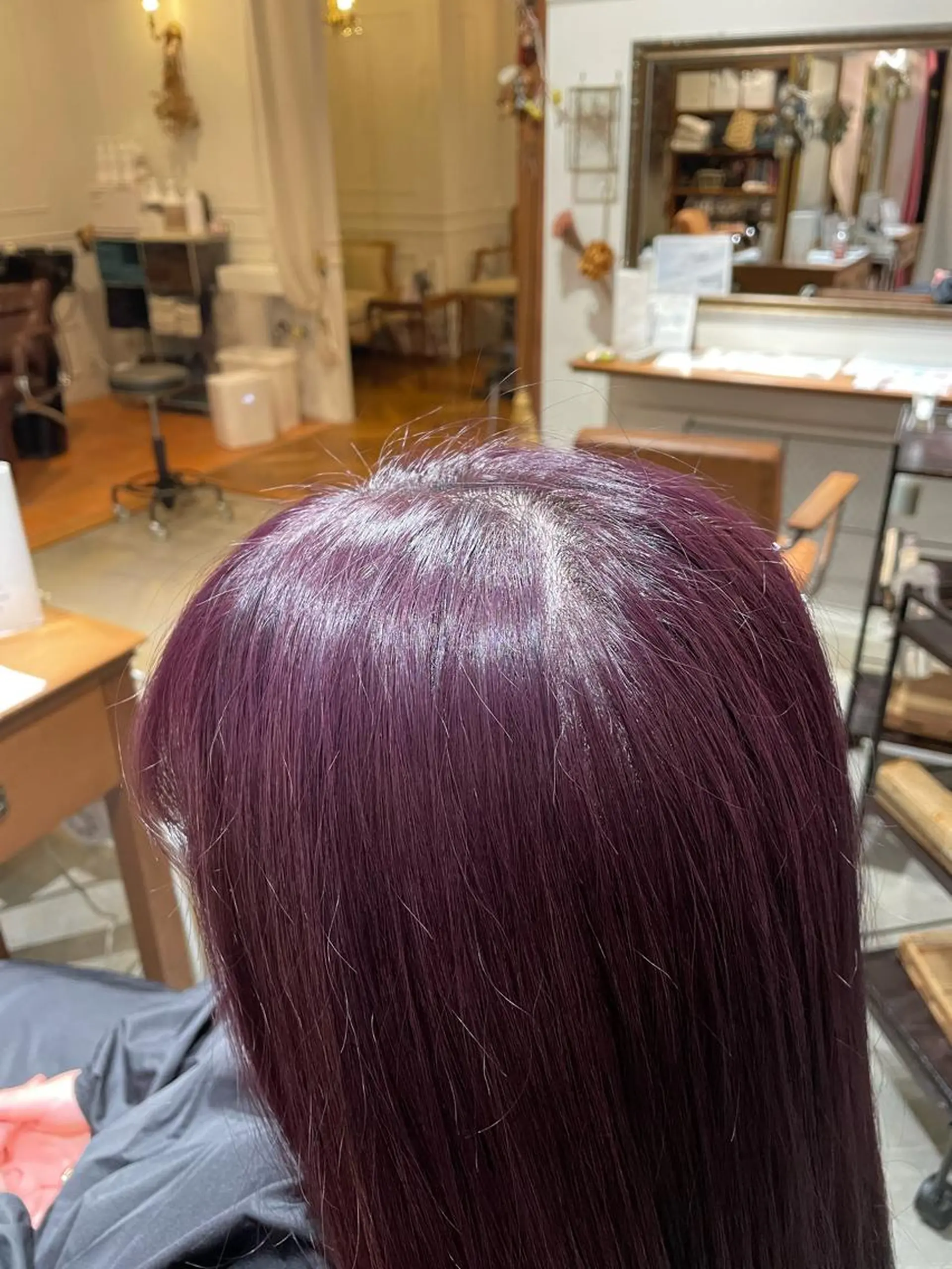 ロング カラー ピンクカラー トリコヘアサロン 新井千智のヘアスタイル