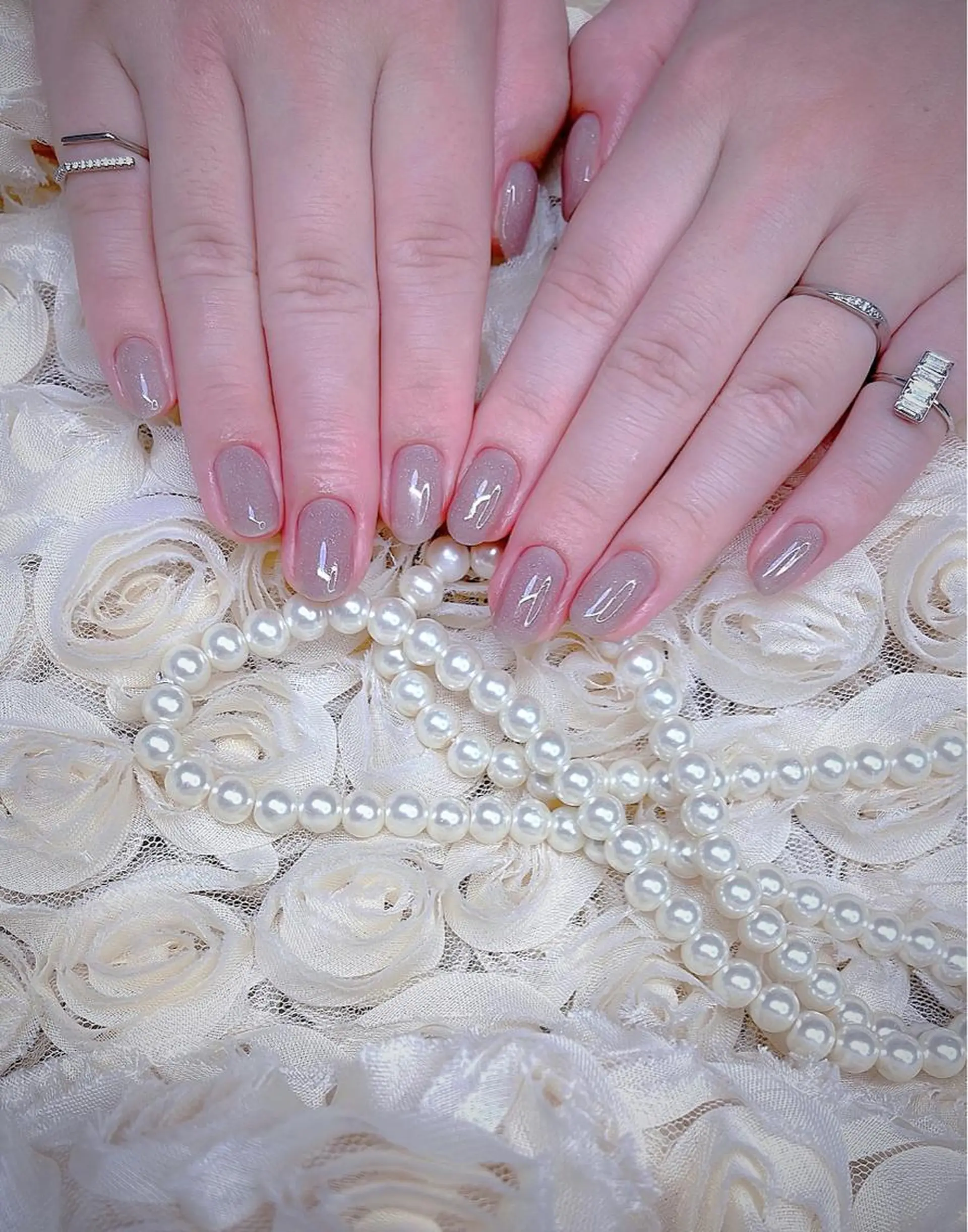 ミディアム めぐみのネイルサロン スタッフ練習のネイルデザイン