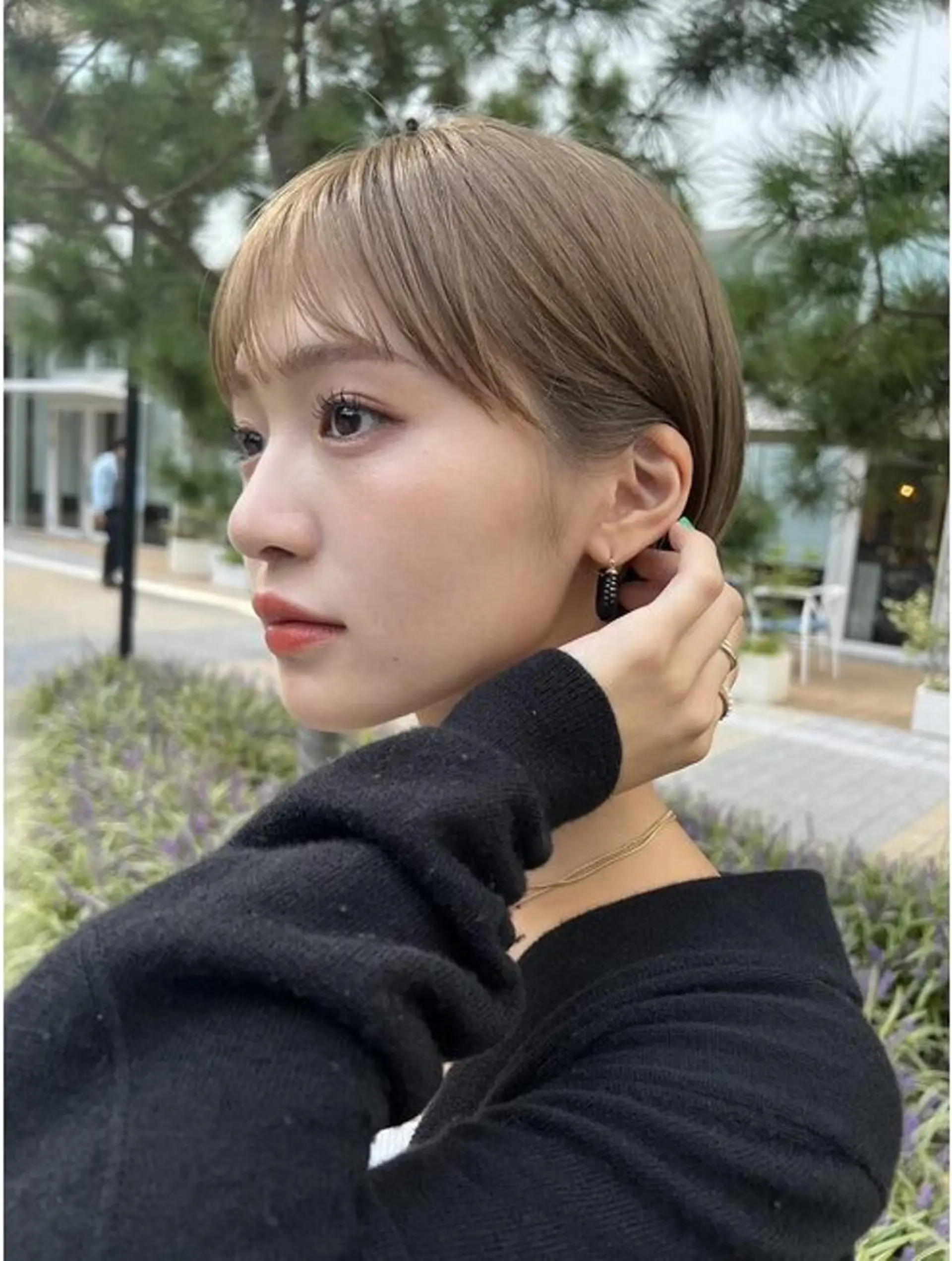 ショート 顔まわりレイヤー 髪質改善 韓国風ヘア レイヤーカット 似合わせカット カット 髪質改善🇰🇷レイ ヤーカット/艶透明髪のヘアスタイル