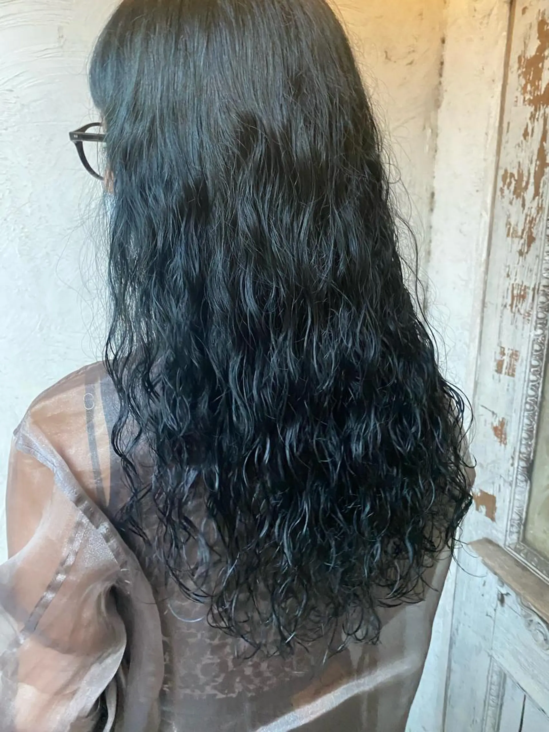 セミロング パーマ お任せヘア☘️☘️ 及川渚のヘアスタイル