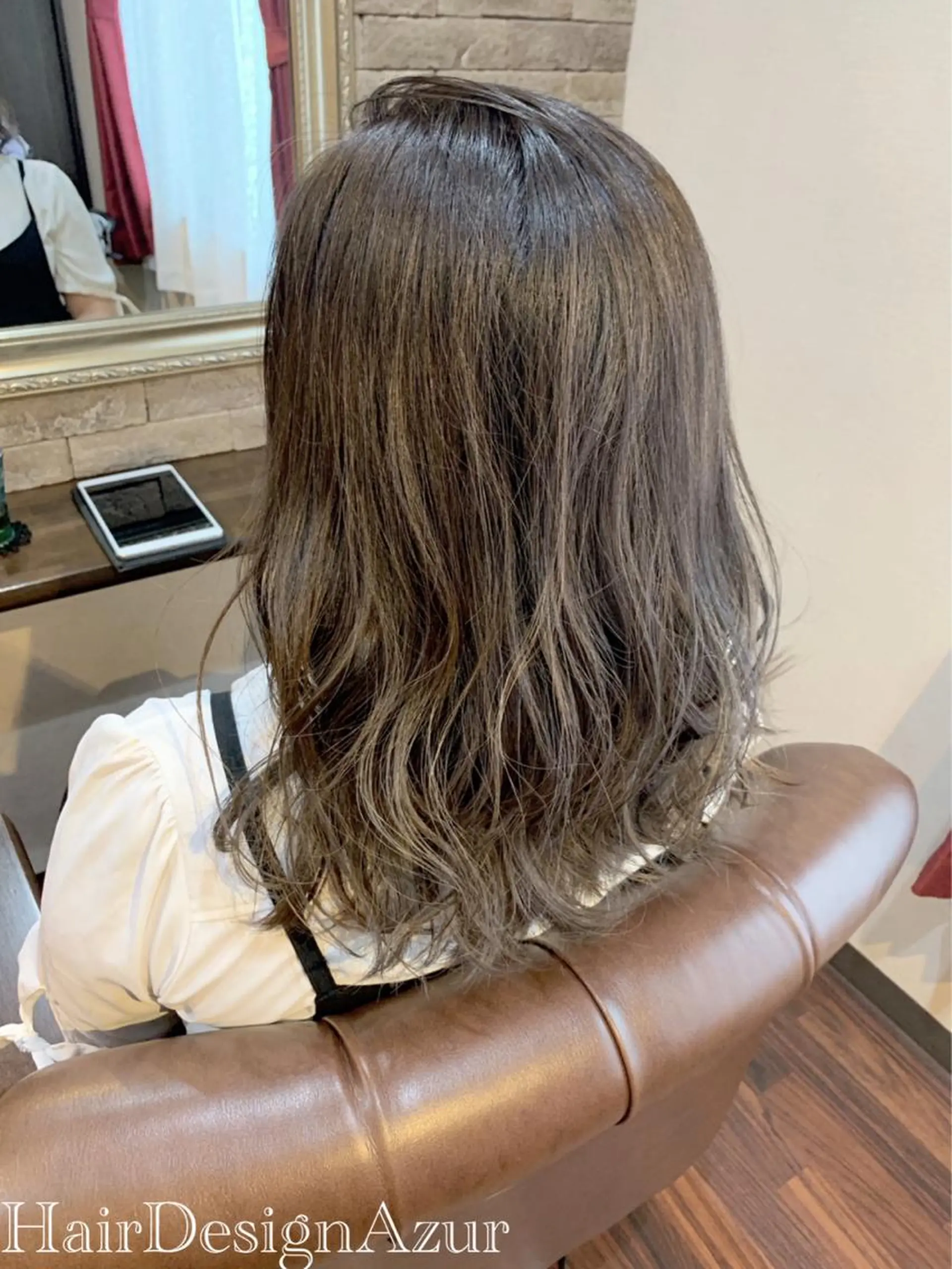 セミロング カラー HairDesign Azurのヘアスタイル