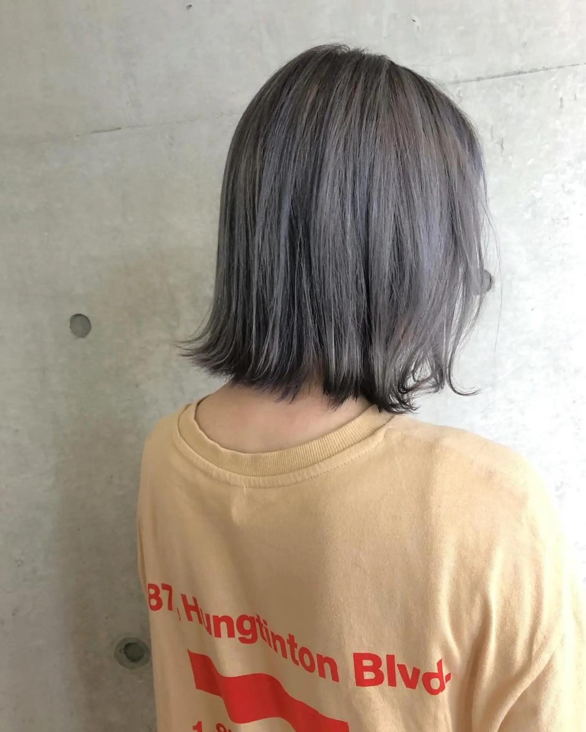 ミディアム カラー nagisa /縮毛矯正のヘアスタイル