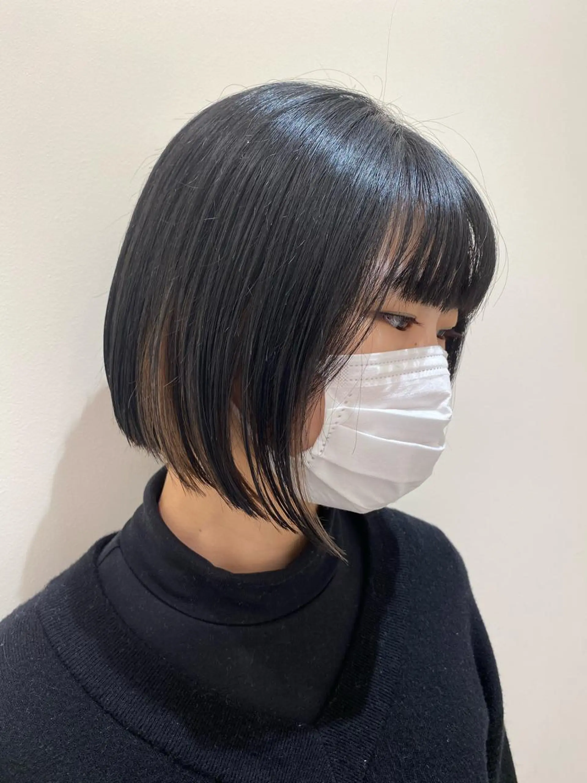 ショート カラー インナーカラー ボブ レイヤーカット/ ハイライト　千咲季のヘアスタイル