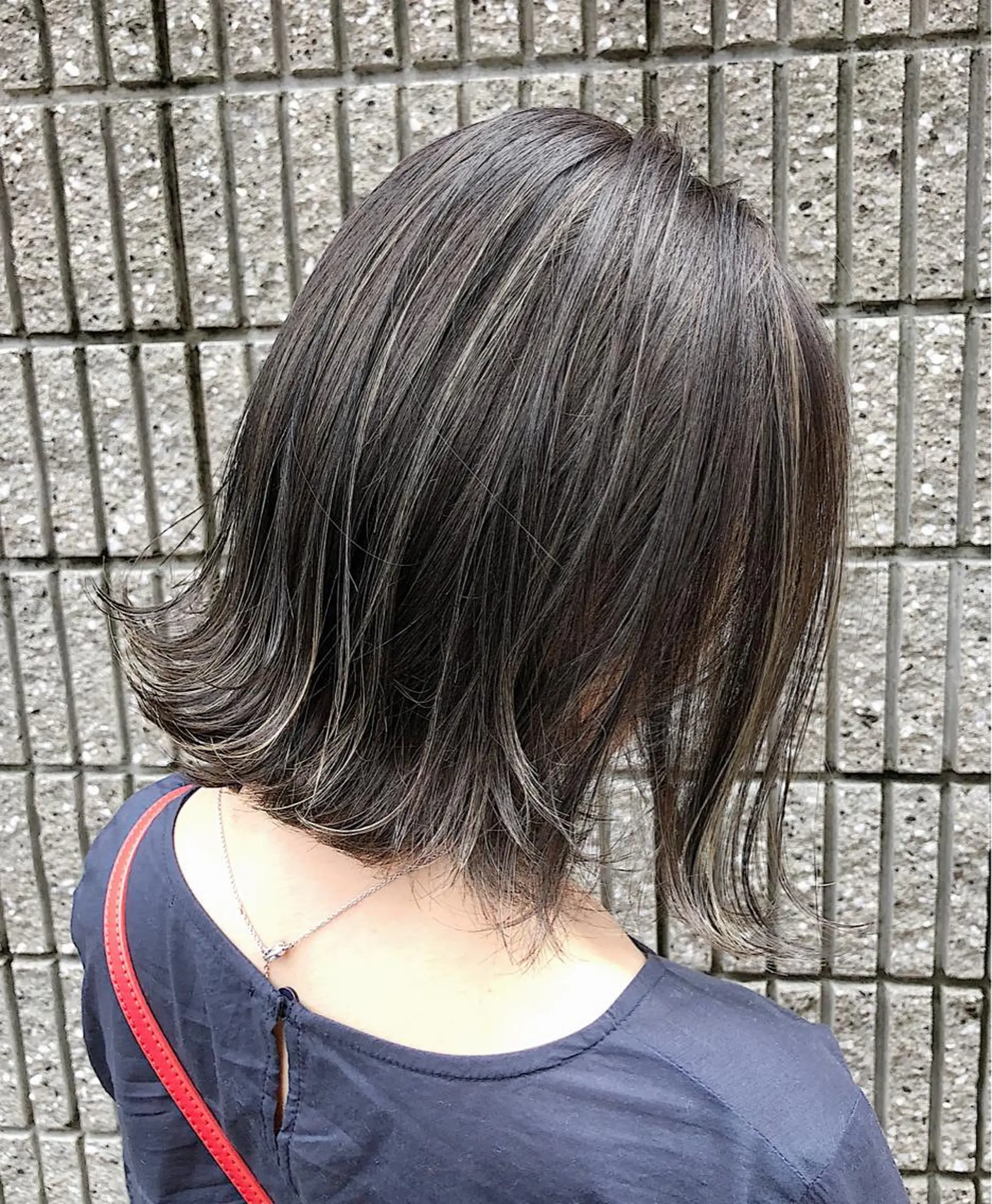 ショート カラー ハイライトカラー ボブ ハイライト 外ハネヘア ノンダメージ髪質改善 カラー💎/KURAのヘアスタイル