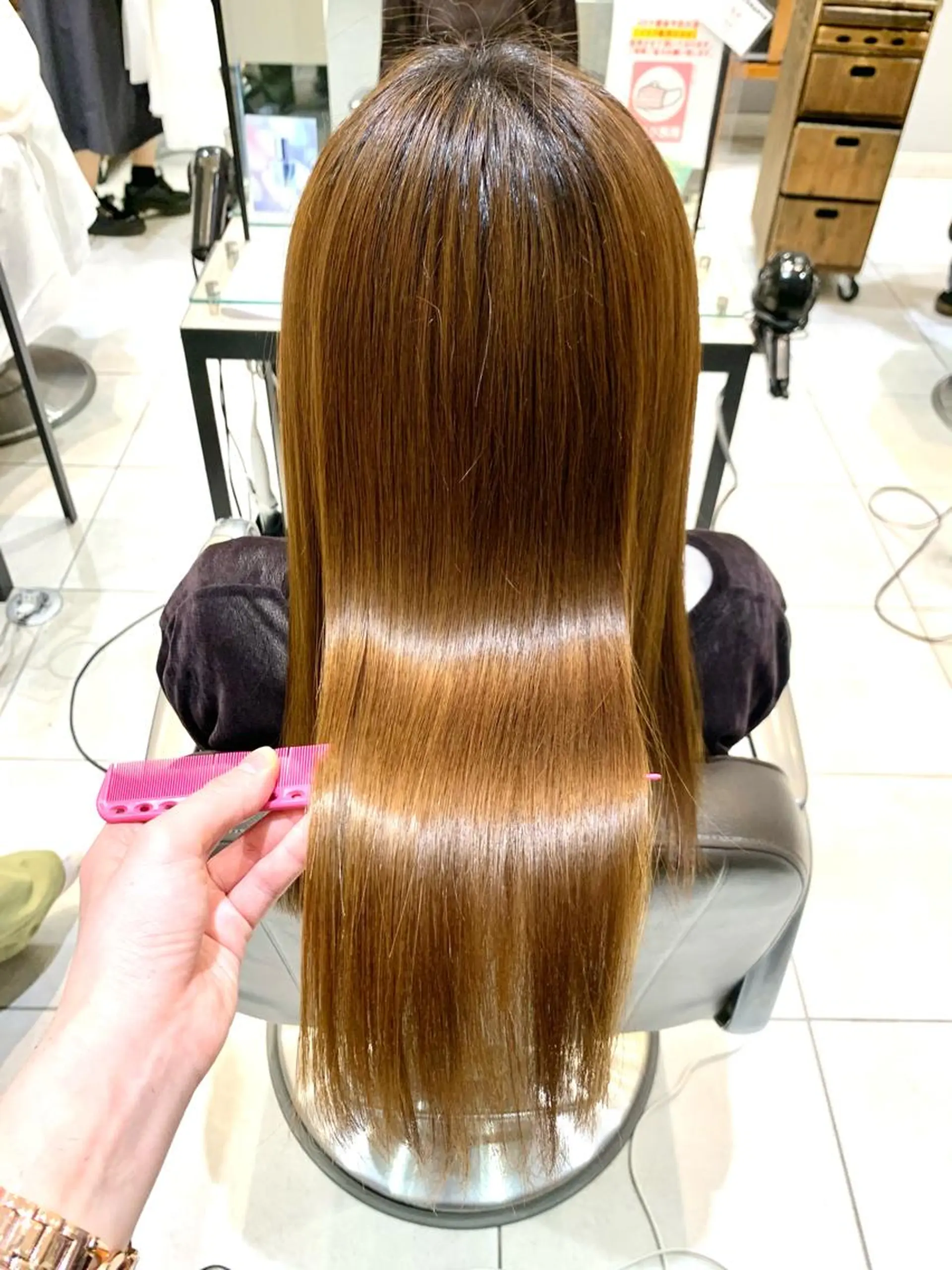 ミディアム カラー パーマ メンズ キッズ 髪質改善 トリートメント 酸熱トリートメント カット ヘアカラー トリートメント 酸熱トリートメント/ 髪質改善🌟玉井香奈のヘアスタイル