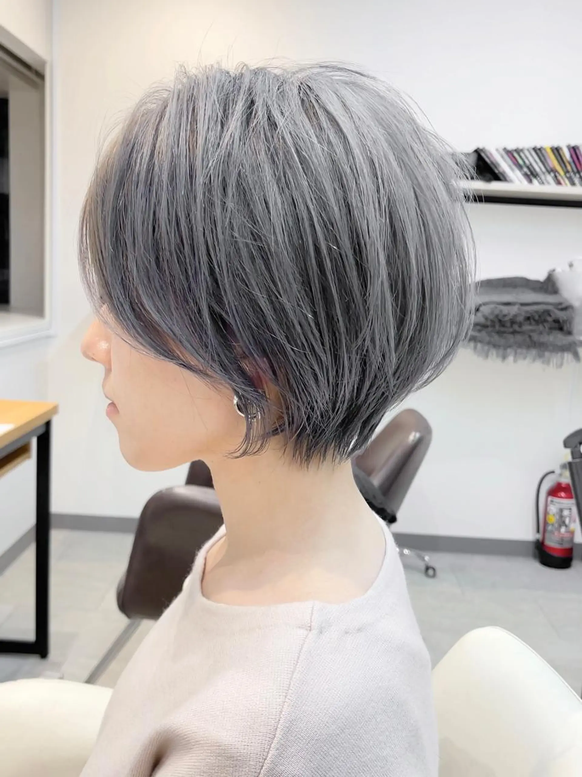 ショート neaf六本木所属・韓国風レイヤー ショート/犬塚 優介のヘアスタイル