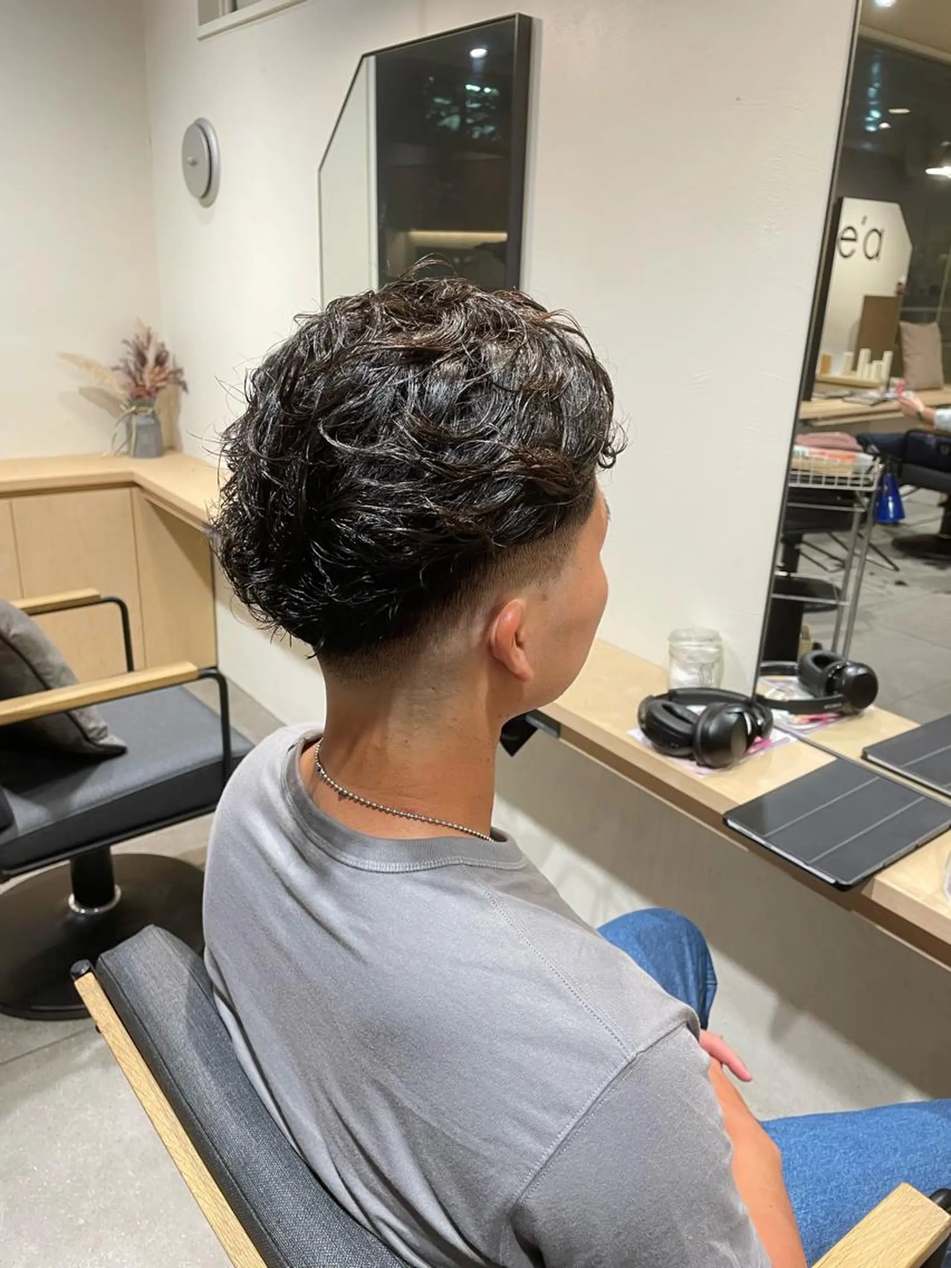 パーマ メンズ メンズパーマ ニュアンスパーマ Le'a所属・渋谷/フェード/ 國分 翔のヘアスタイル