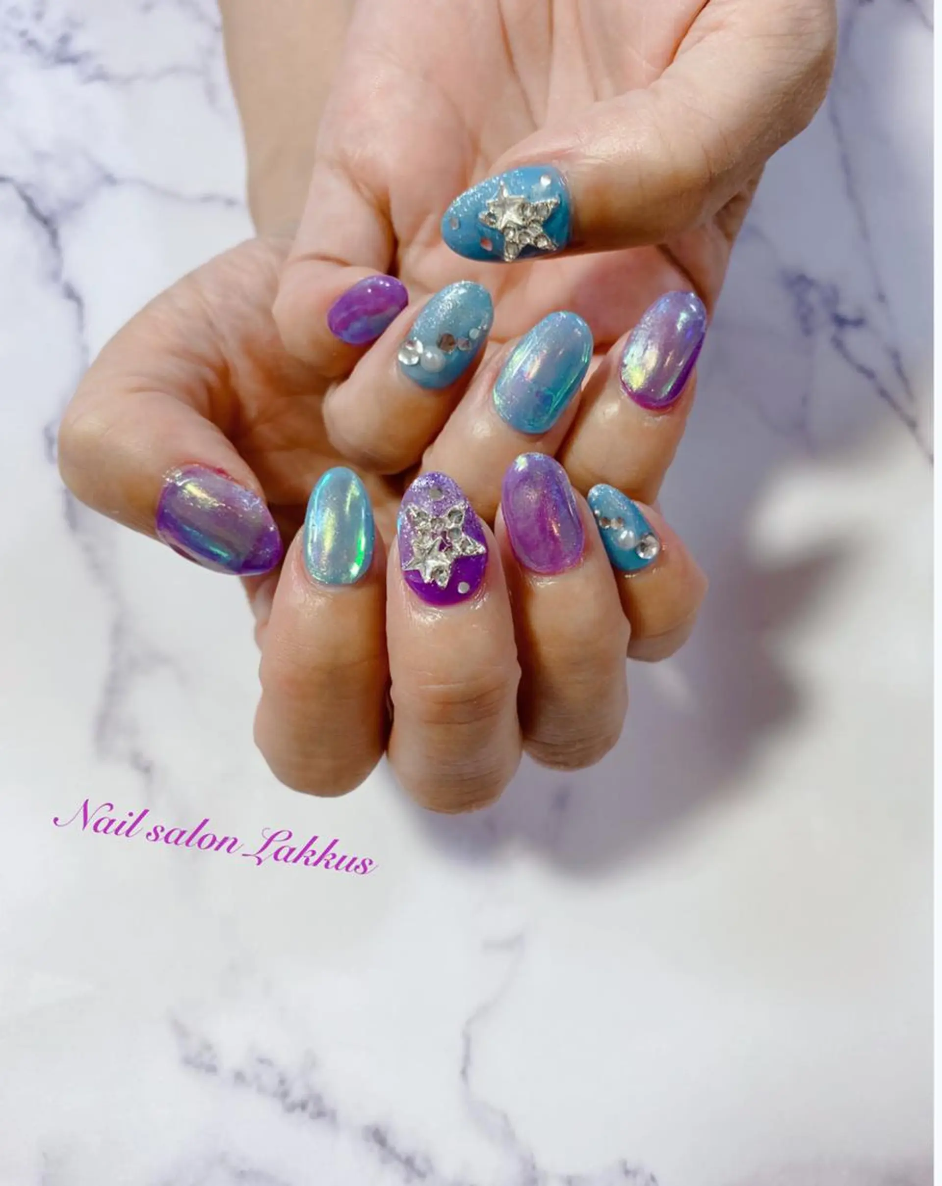 ネイル 氷ネイル・うるうるネイル Lakkus T－CHIのネイルデザイン