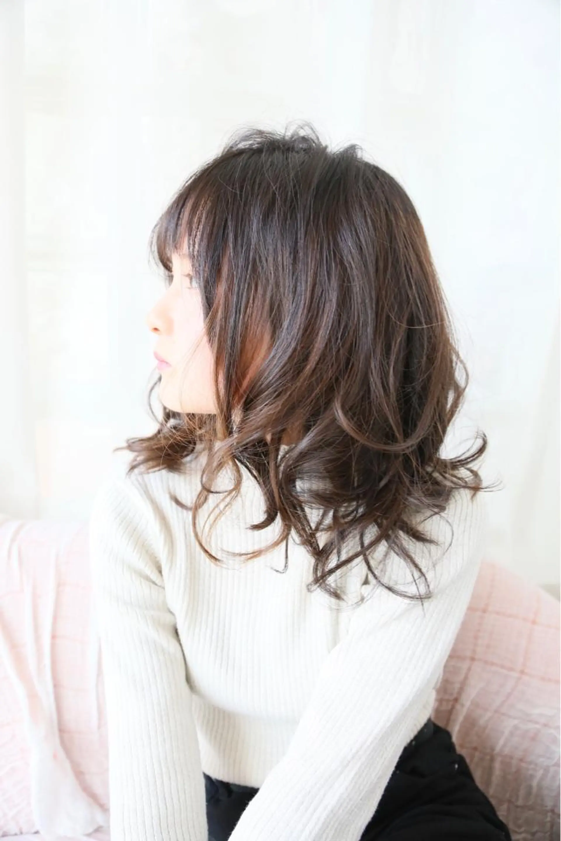 ミディアム カラー 森 宇旦のヘアスタイル