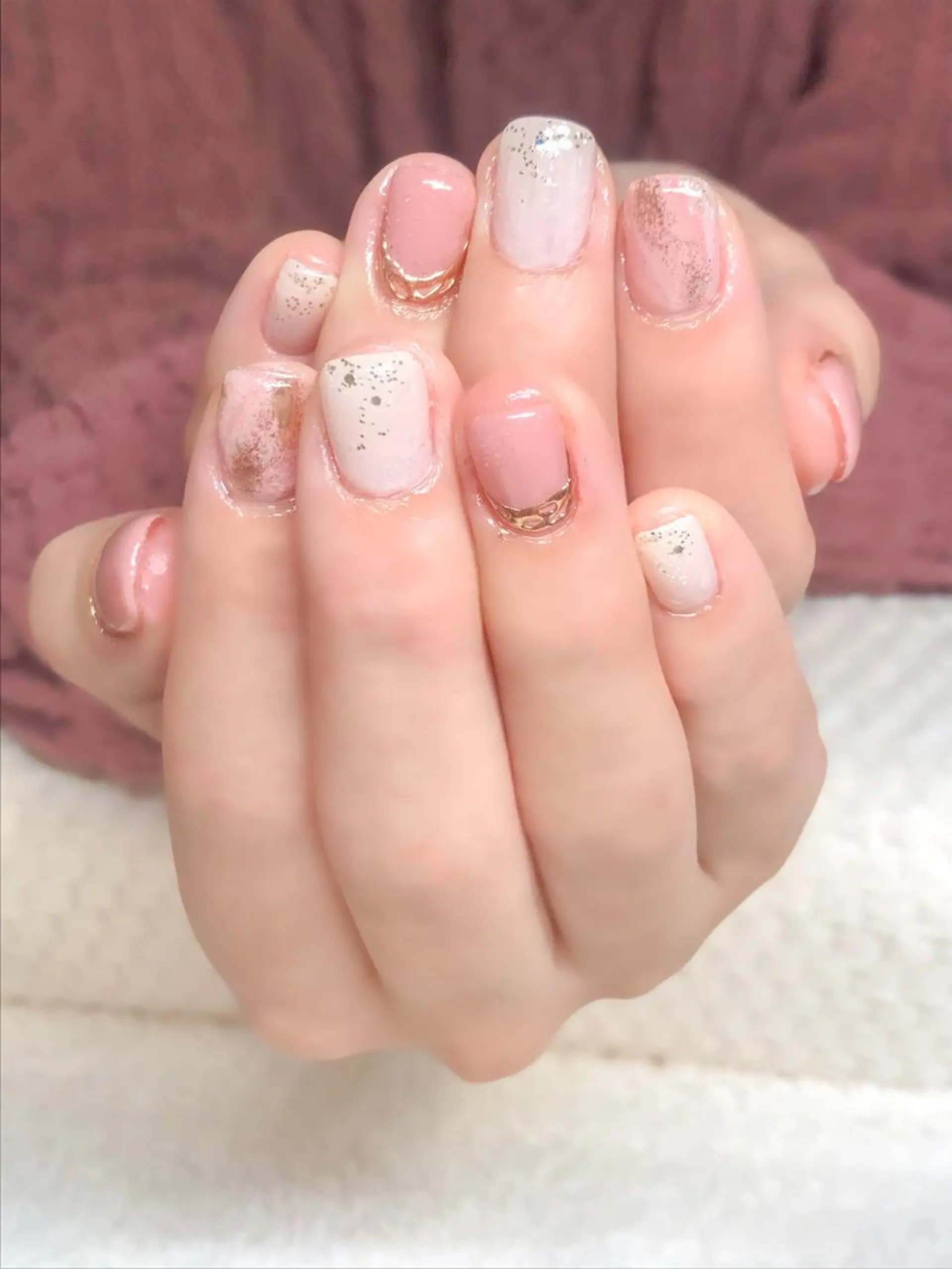 ネイル 桜ネイル ジェルネイル ニュアンスネイル オフィスネイル シンプルネイル Nyanco Nailのネイルデザイン