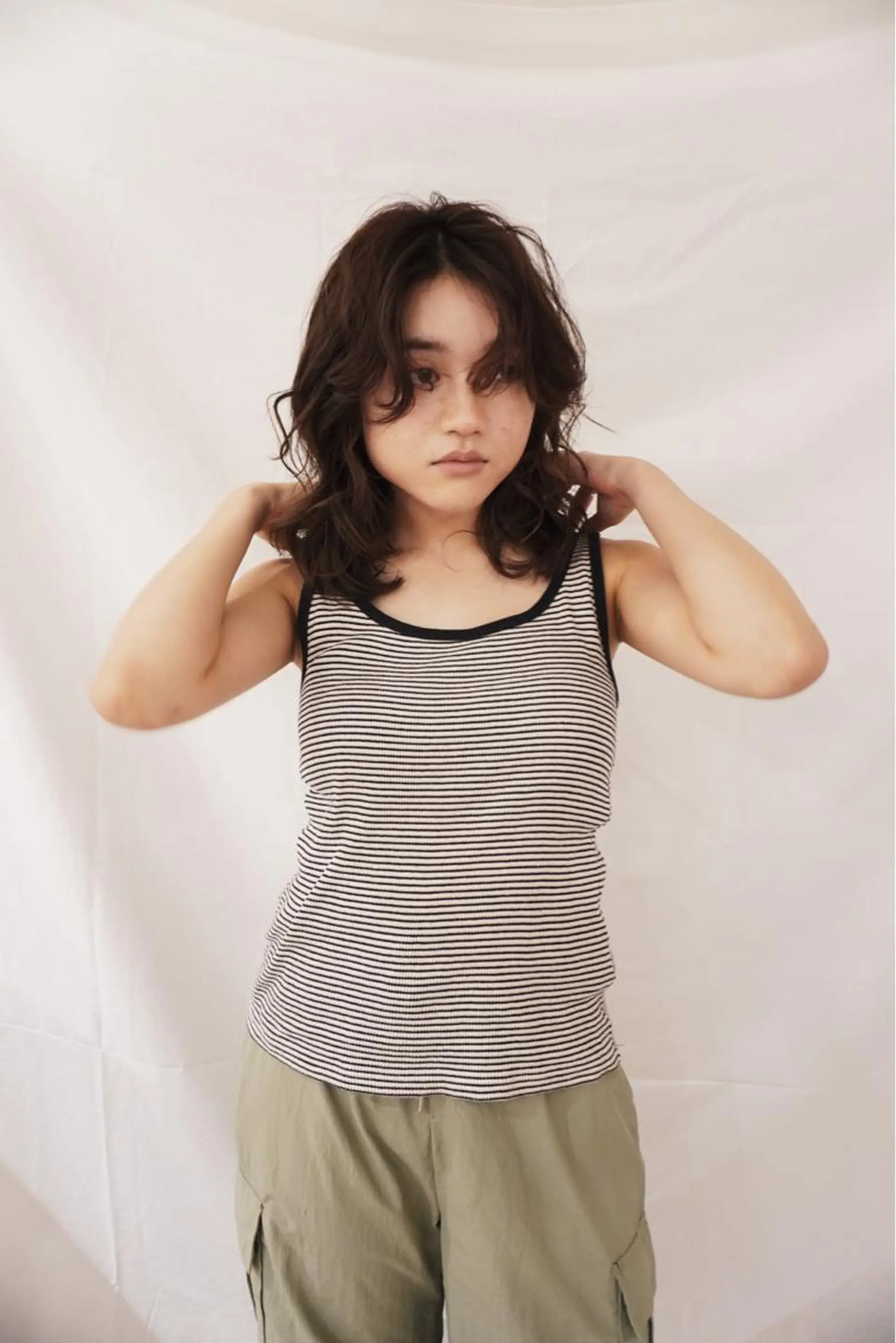 セミロング パーマ セミロングパーマ くせ毛 メンズハイトーン/栄 /イトウタケルのヘアスタイル