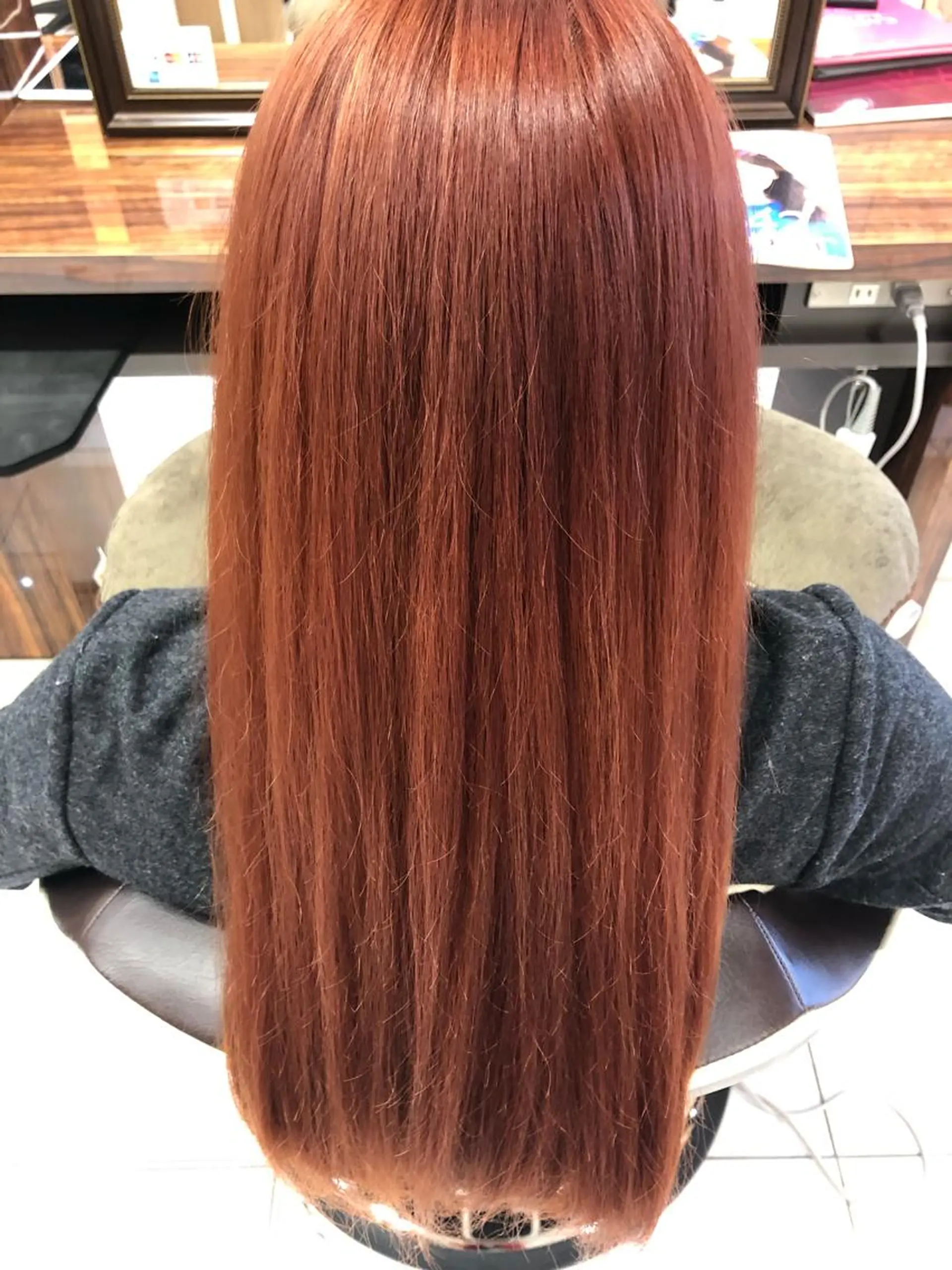 ロング カラー オレンジ レッドカラー Moana by HEADLIGHT 川口店所属・川口髪質改善ウルトワ 🌈毛島健樹🌈のヘアスタイル