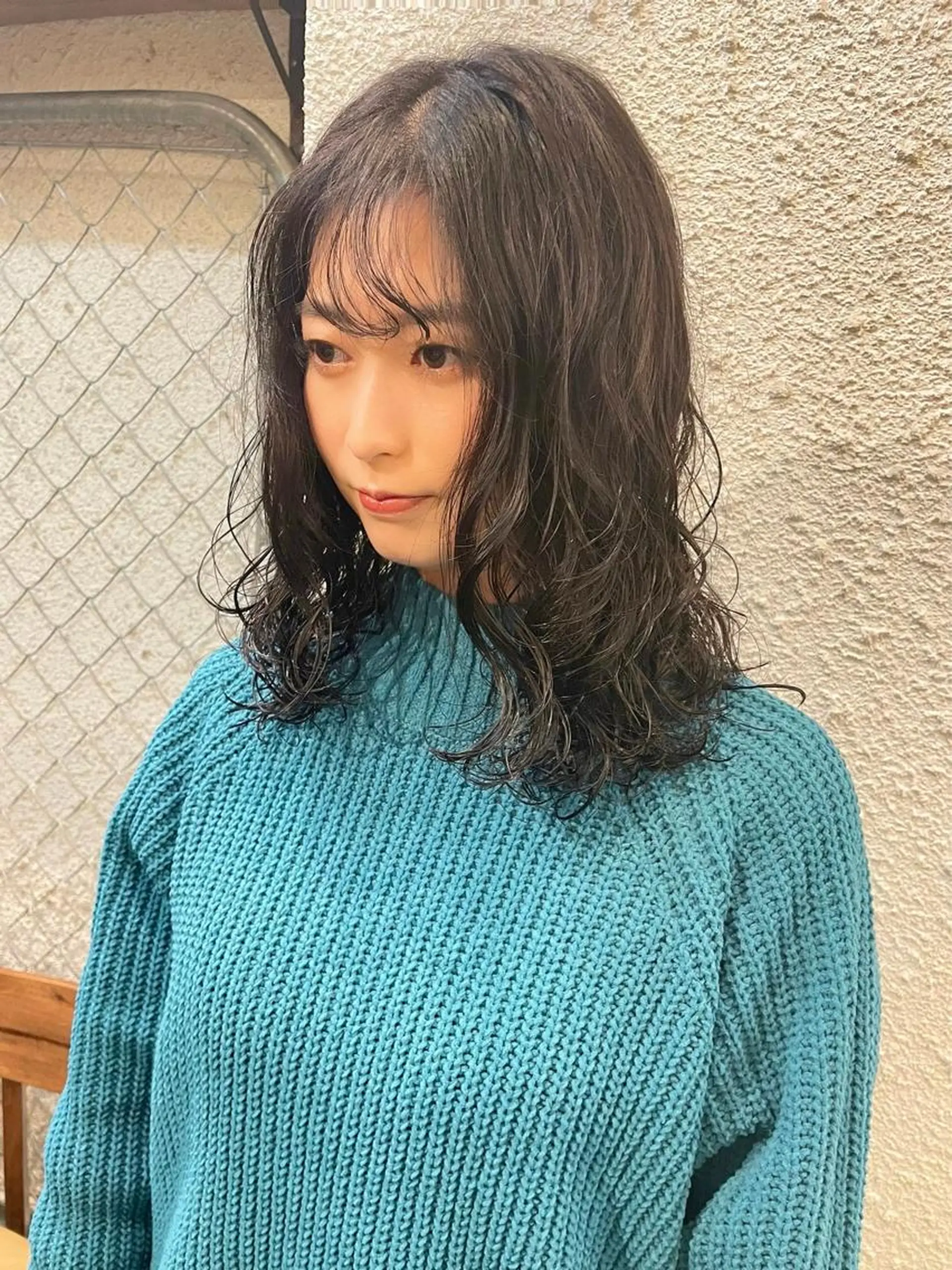 セミロング カラー パーマ ヘアアレンジ セミロングパーマ レイヤーカット ローレイヤー カット ヘアカラー パーマ トリートメント 〽️magico/ ウルフDaiki〽️のヘアスタイル