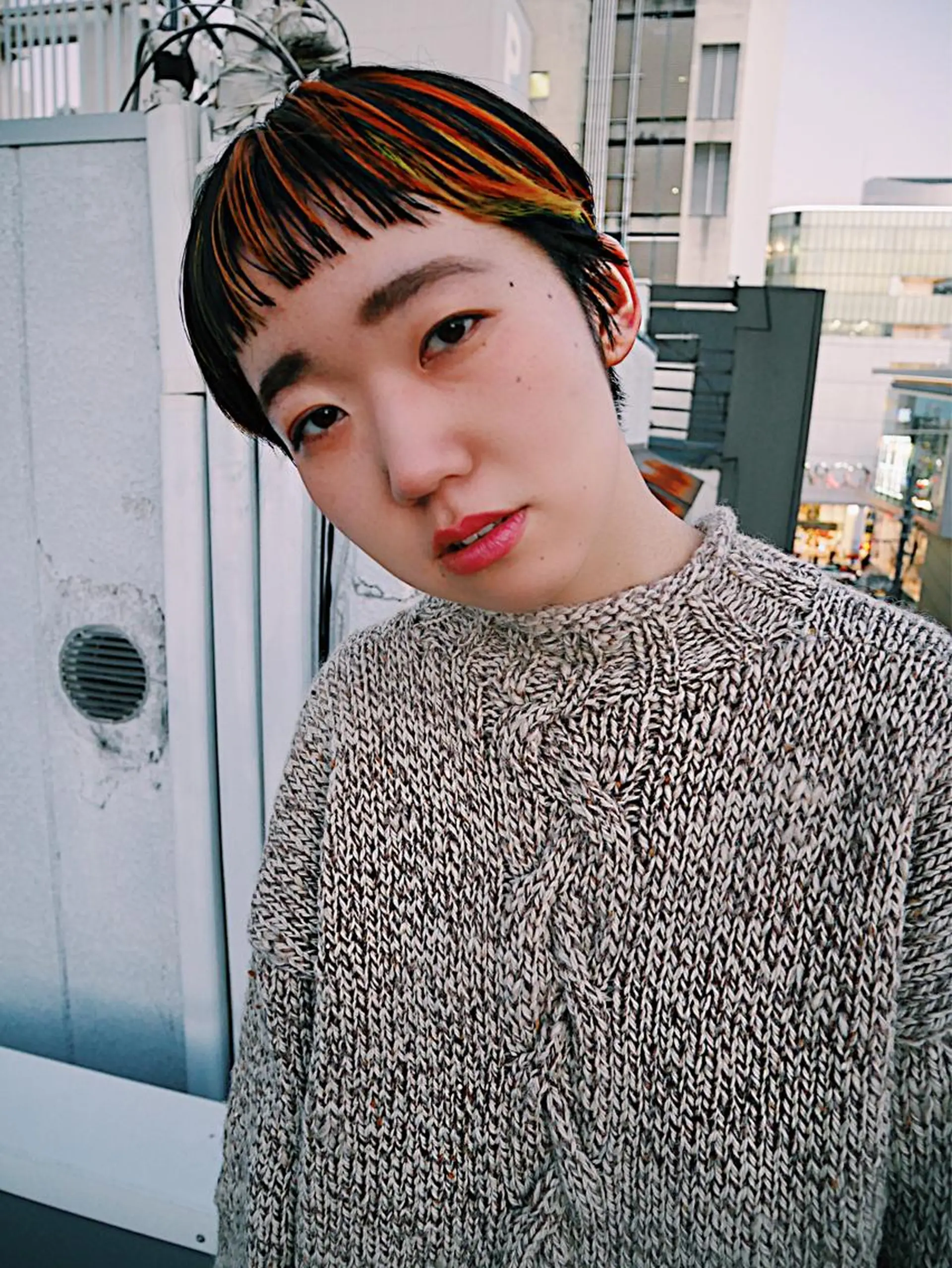 ショート カラー レイヤーカット/ パーマ/鎌田実奈歩のヘアスタイル