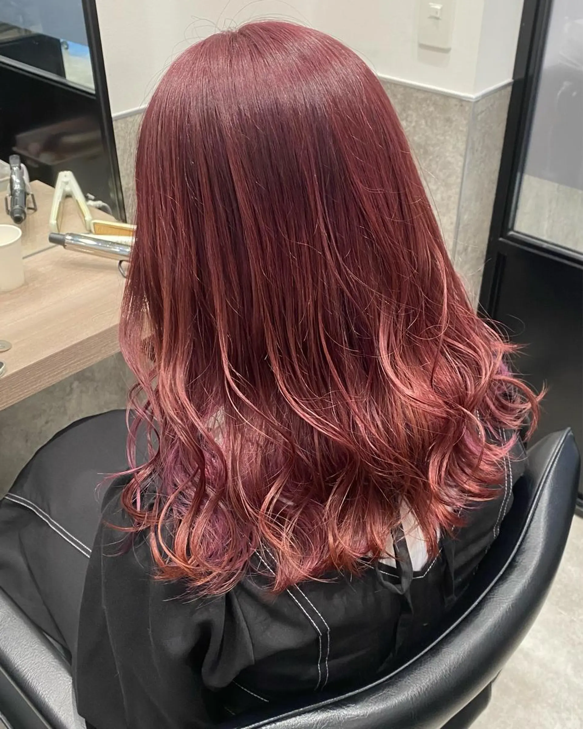 セミロング カラー 💗ガーリーヘア🎀 saki💗のヘアスタイル