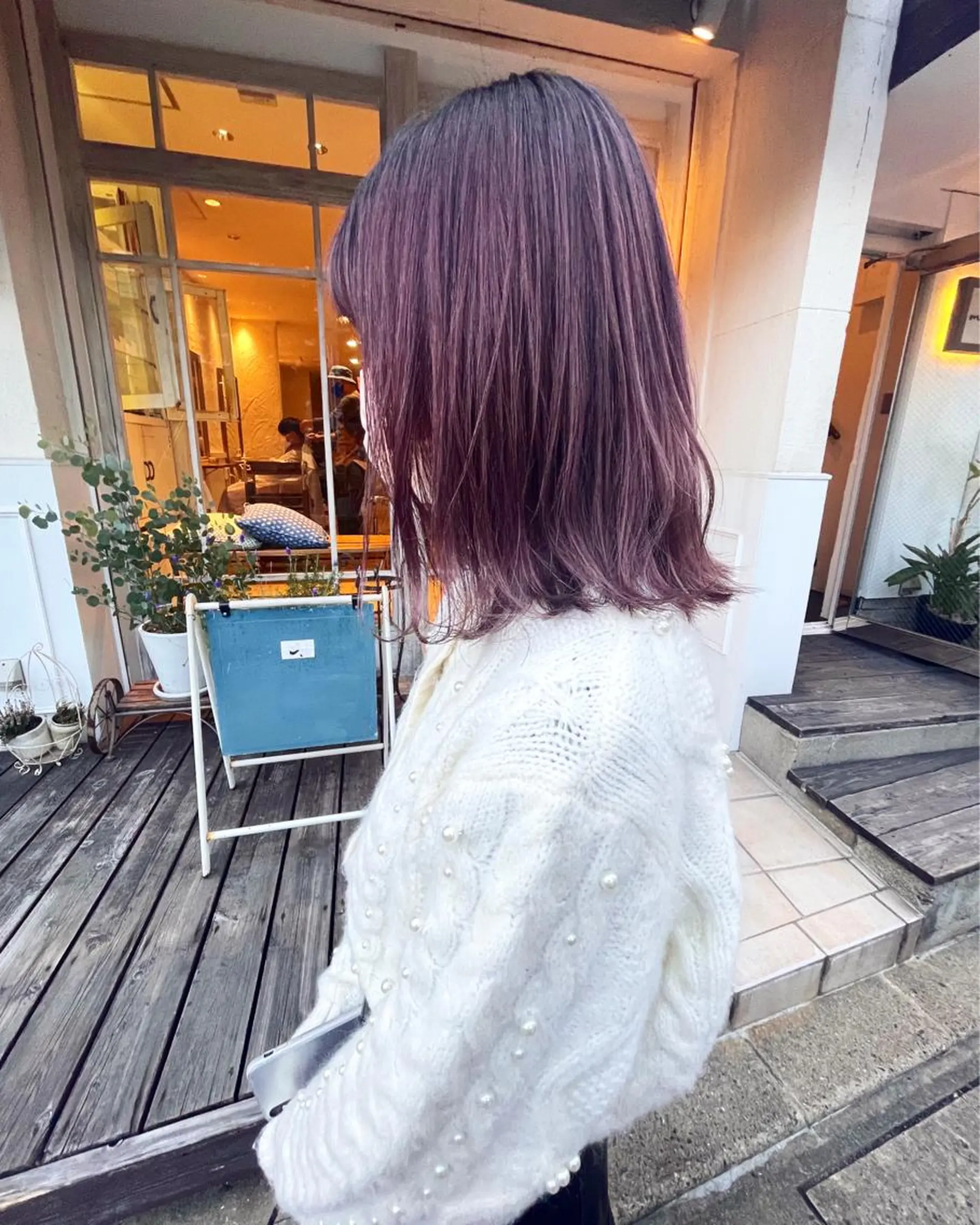 ミディアム カラー 🙃 透明感カラー/ボブのヘアスタイル