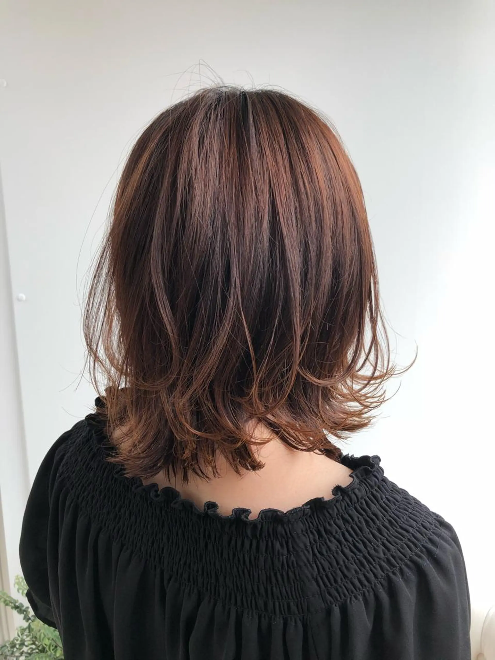 ミディアム カラー レイヤーカット✂️ 横浜No1♡下鳥翔子のヘアスタイル