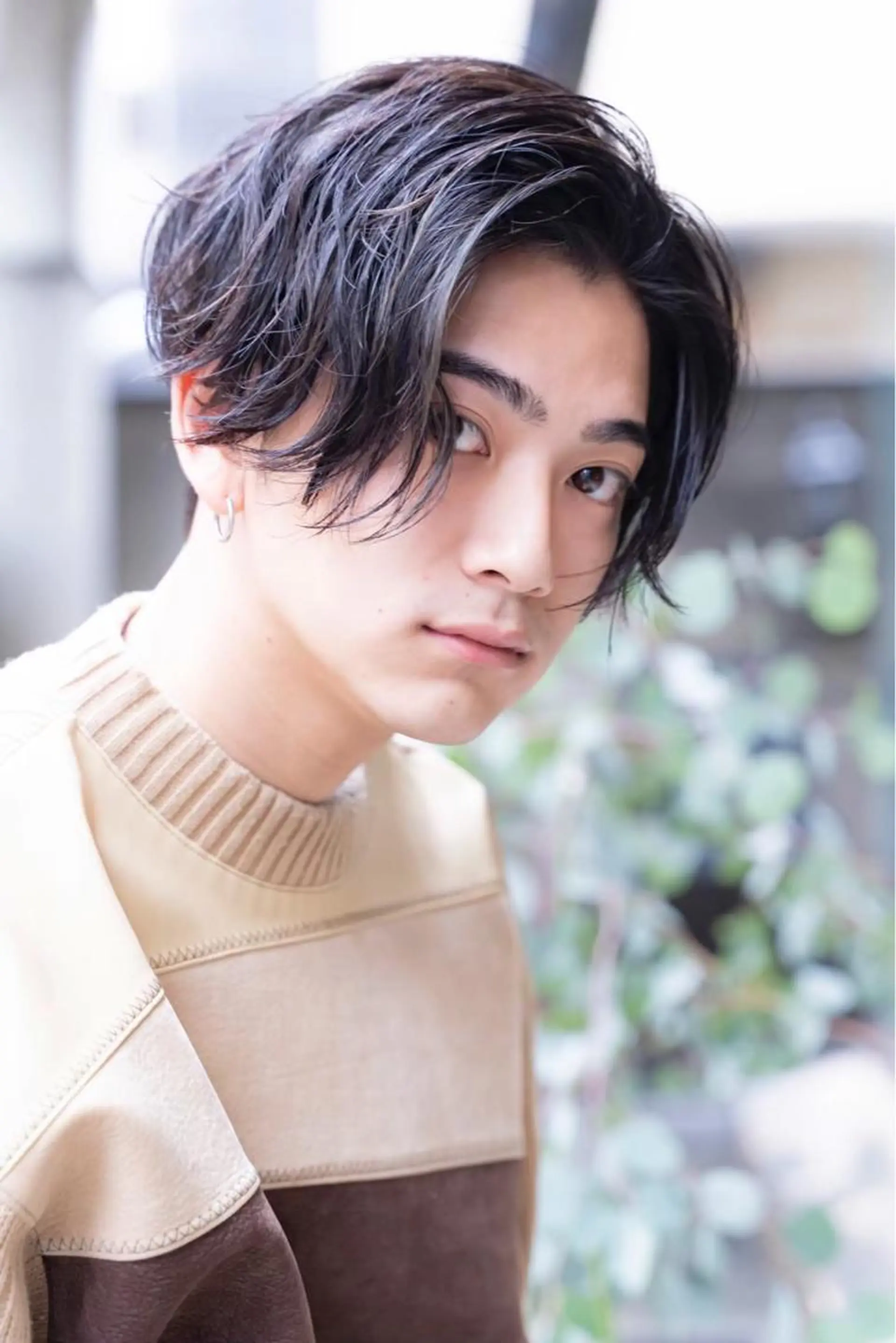 ミディアム カラー パーマ メンズ 新宿/韓国ヘア/ 髪質改善ストレートのヘアスタイル