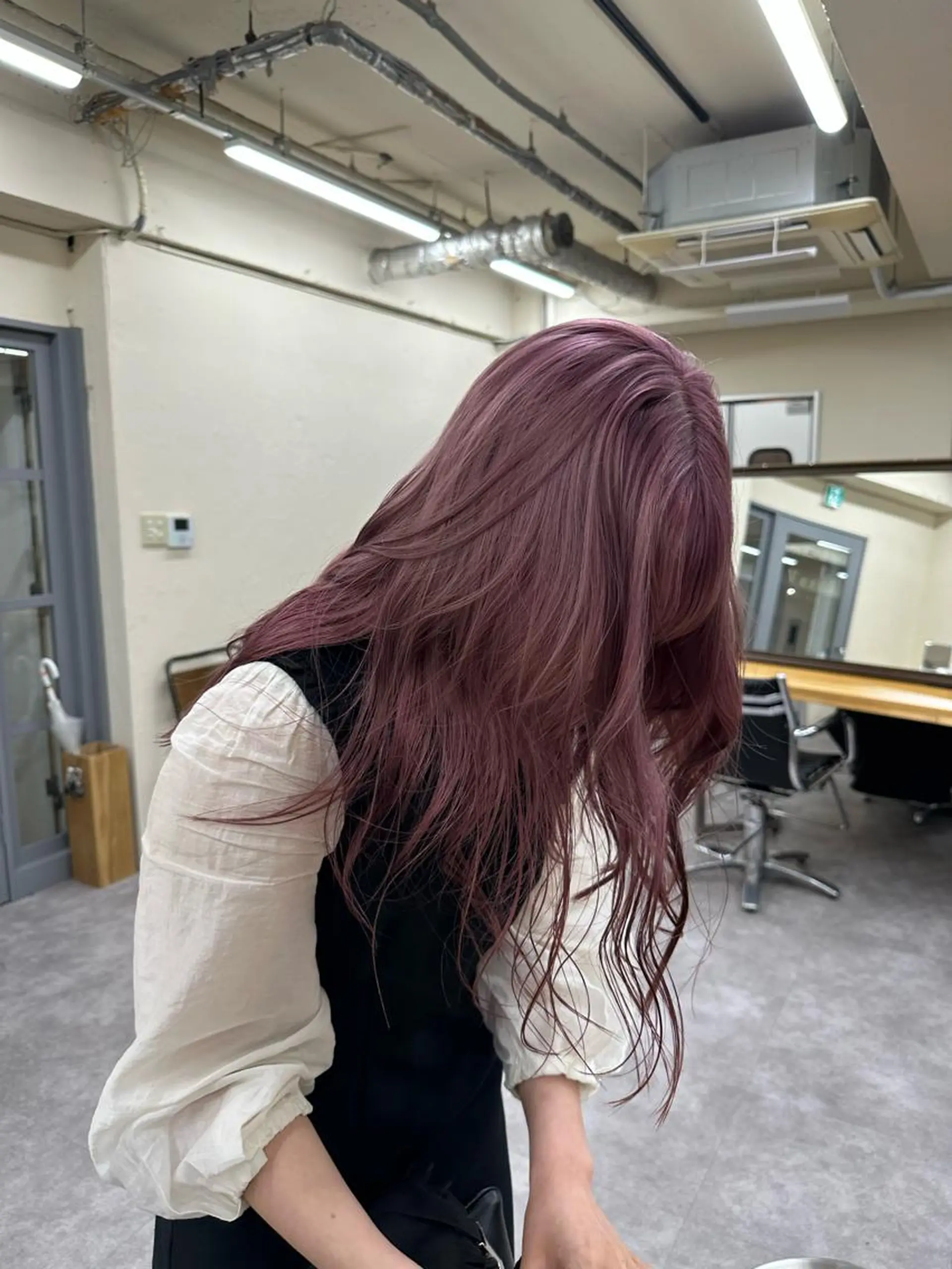 カラー ヘアカラー レディースパーマ モデル募集RIKOのヘアスタイル