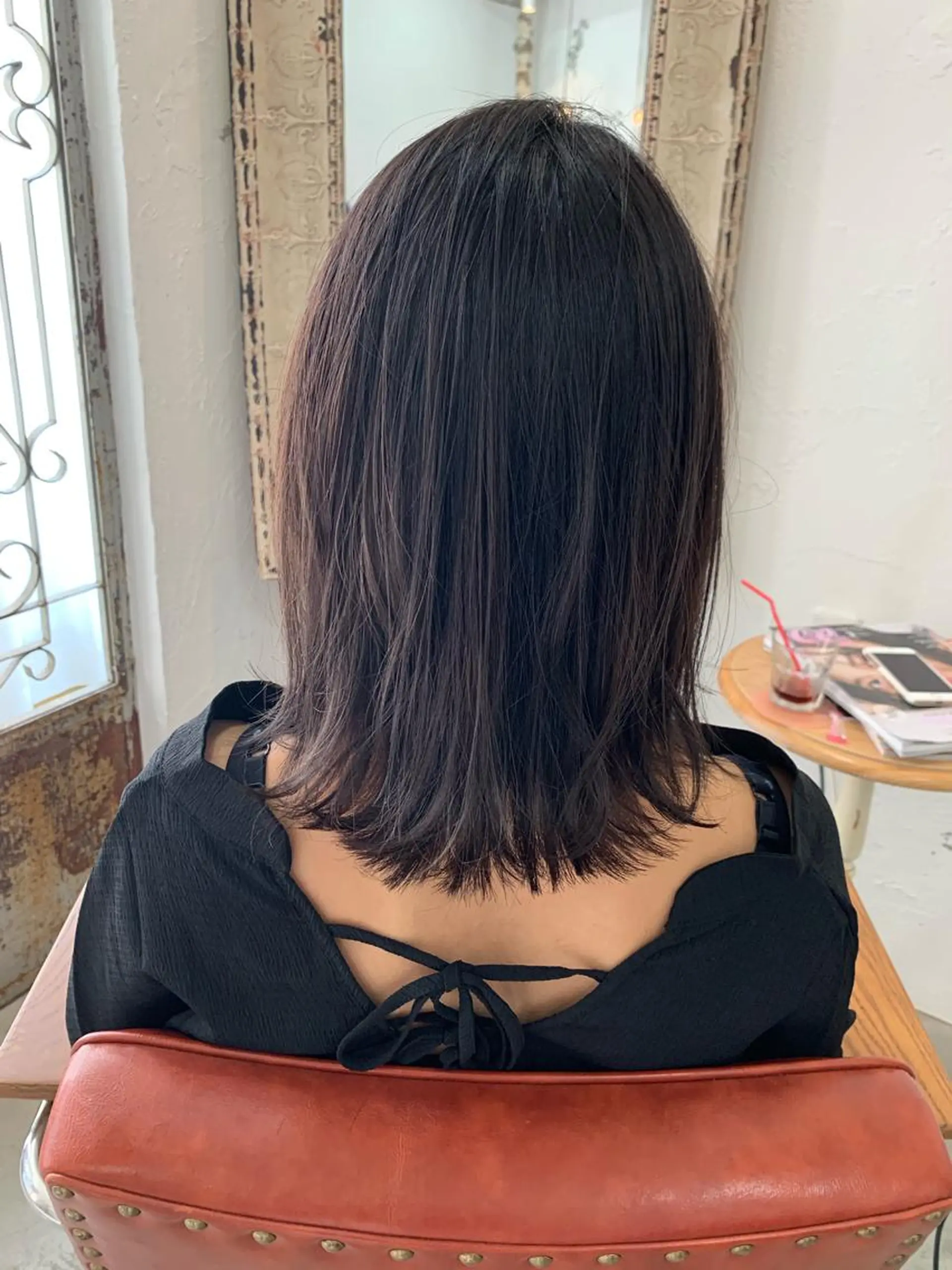 ミディアム カラー カット ヘアカラー fio マナミのヘアスタイル