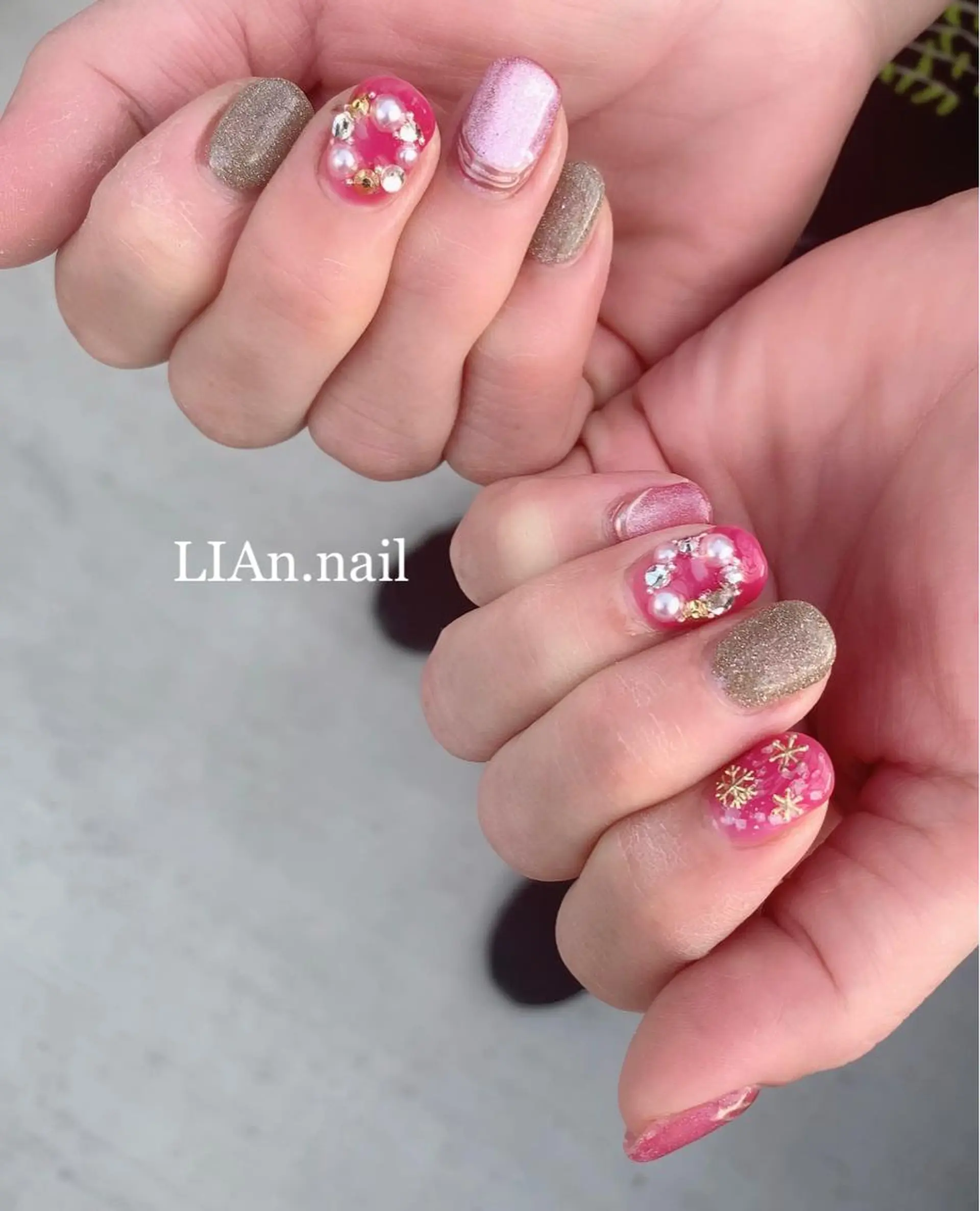 ネイル マグネットネイル Lian nailのネイルデザイン