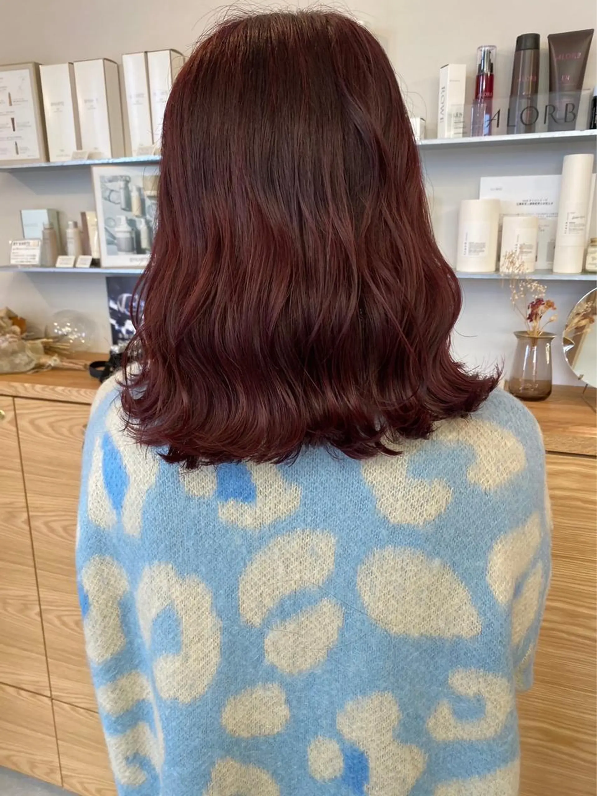 ミディアム カラー カット ヘアカラー chihale 富樫莉香のヘアスタイル