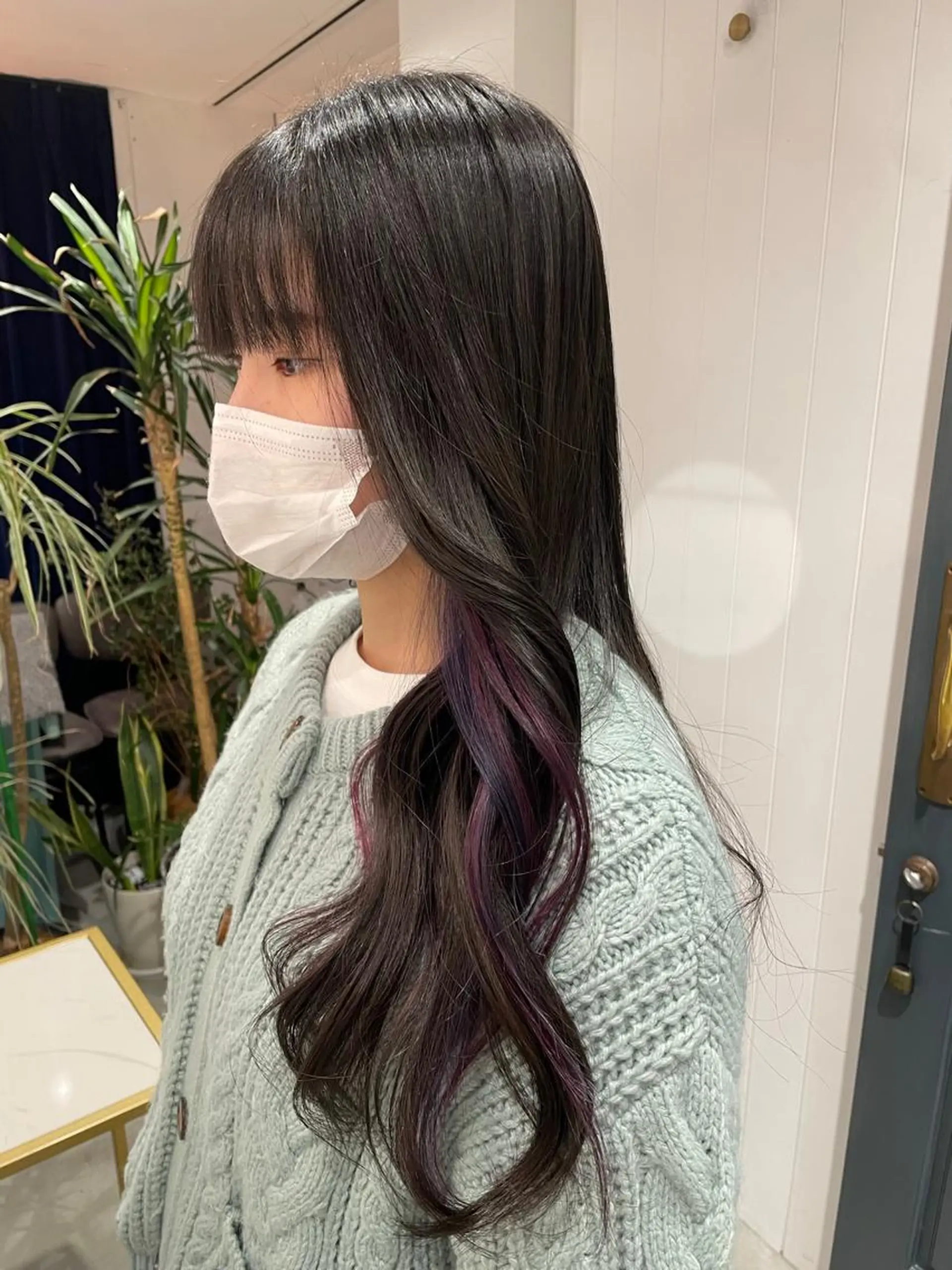 ロング カラー インナーカラー ピンクカラー 卒業式のヘアスタイル レイヤー♡ 石川優奈のヘアスタイル