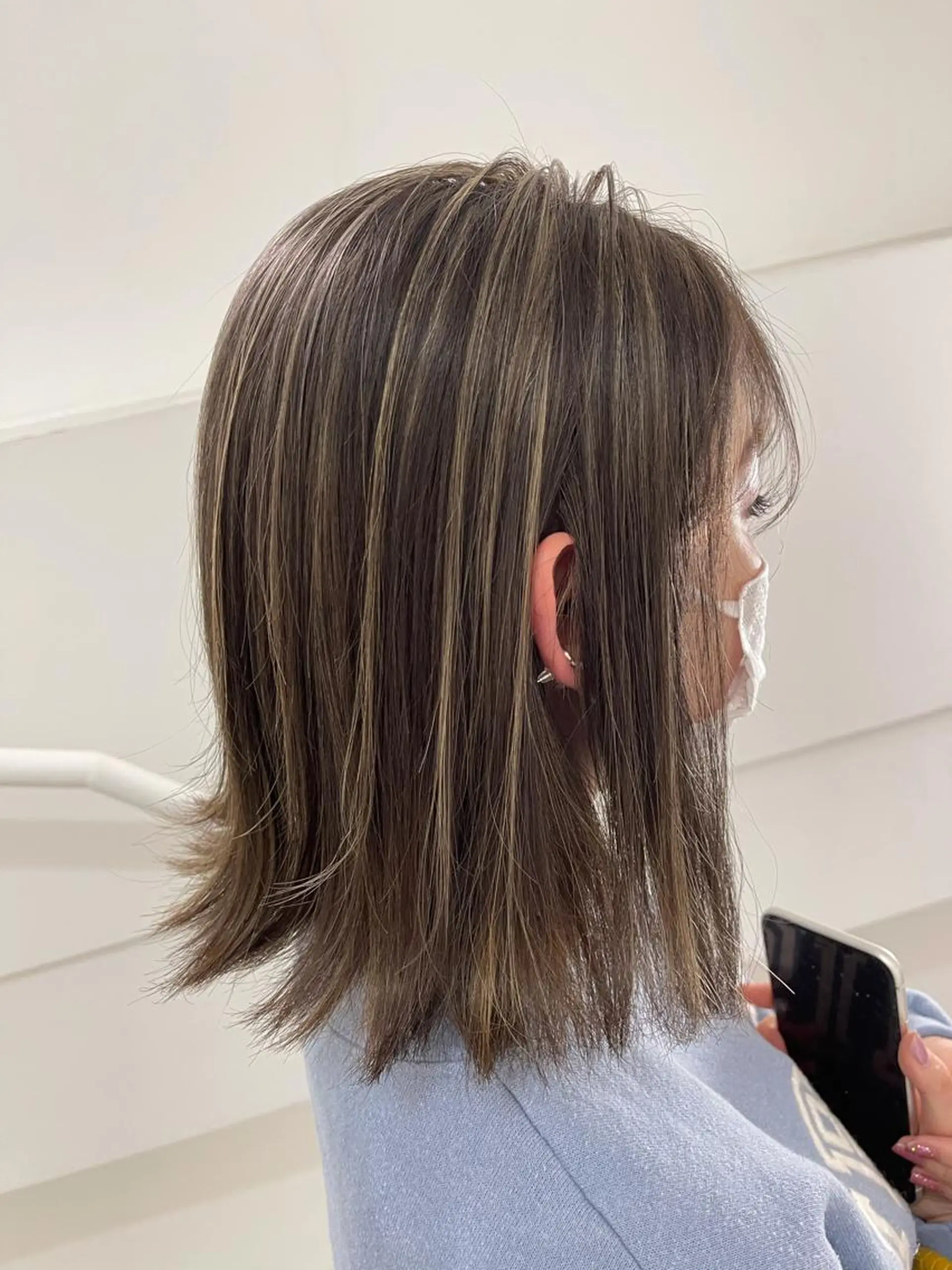 ミディアム カラー Reb_keiji 👑小倉圭司のヘアスタイル