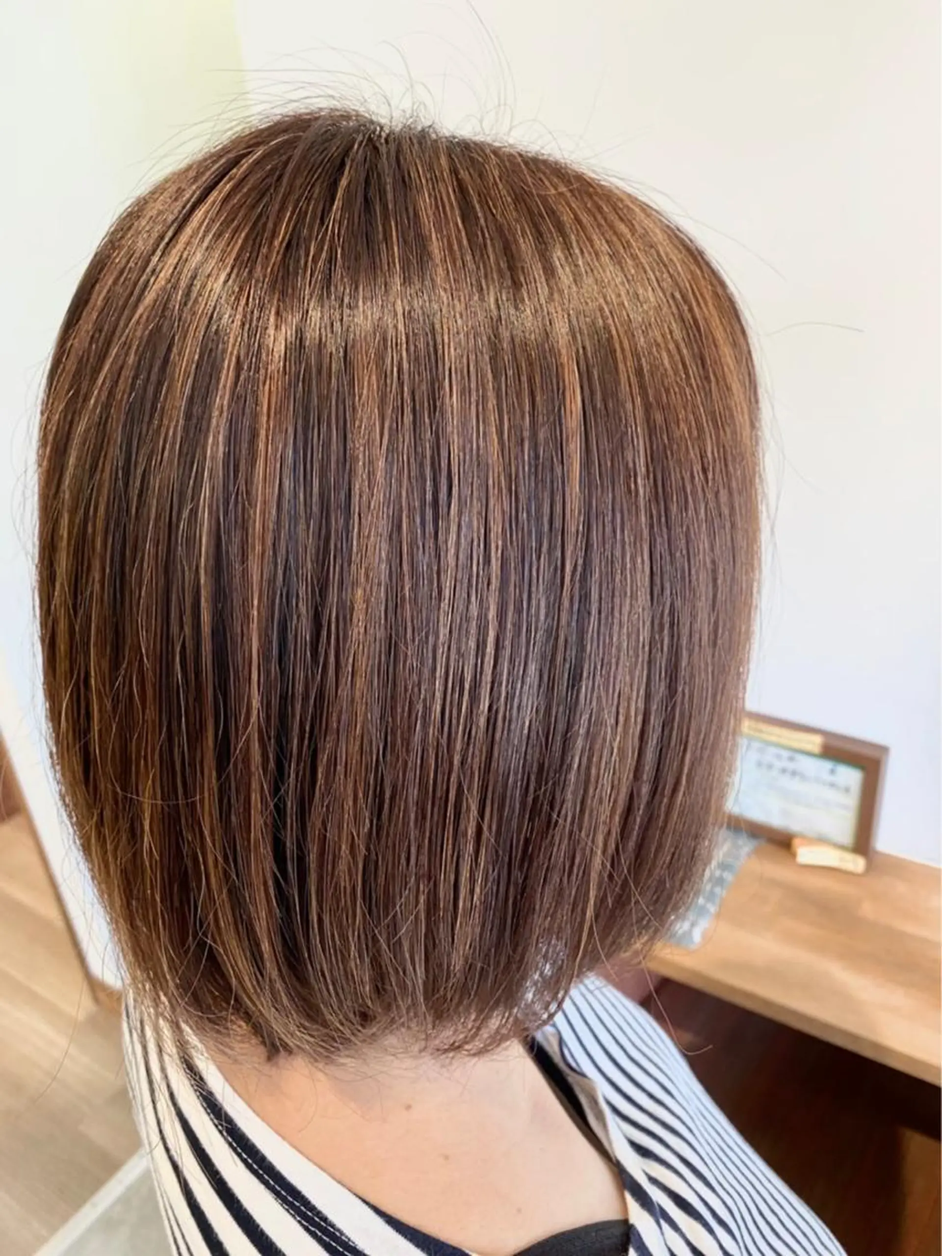 ミディアム ハイライト chill out 南塚口本店のヘアスタイル
